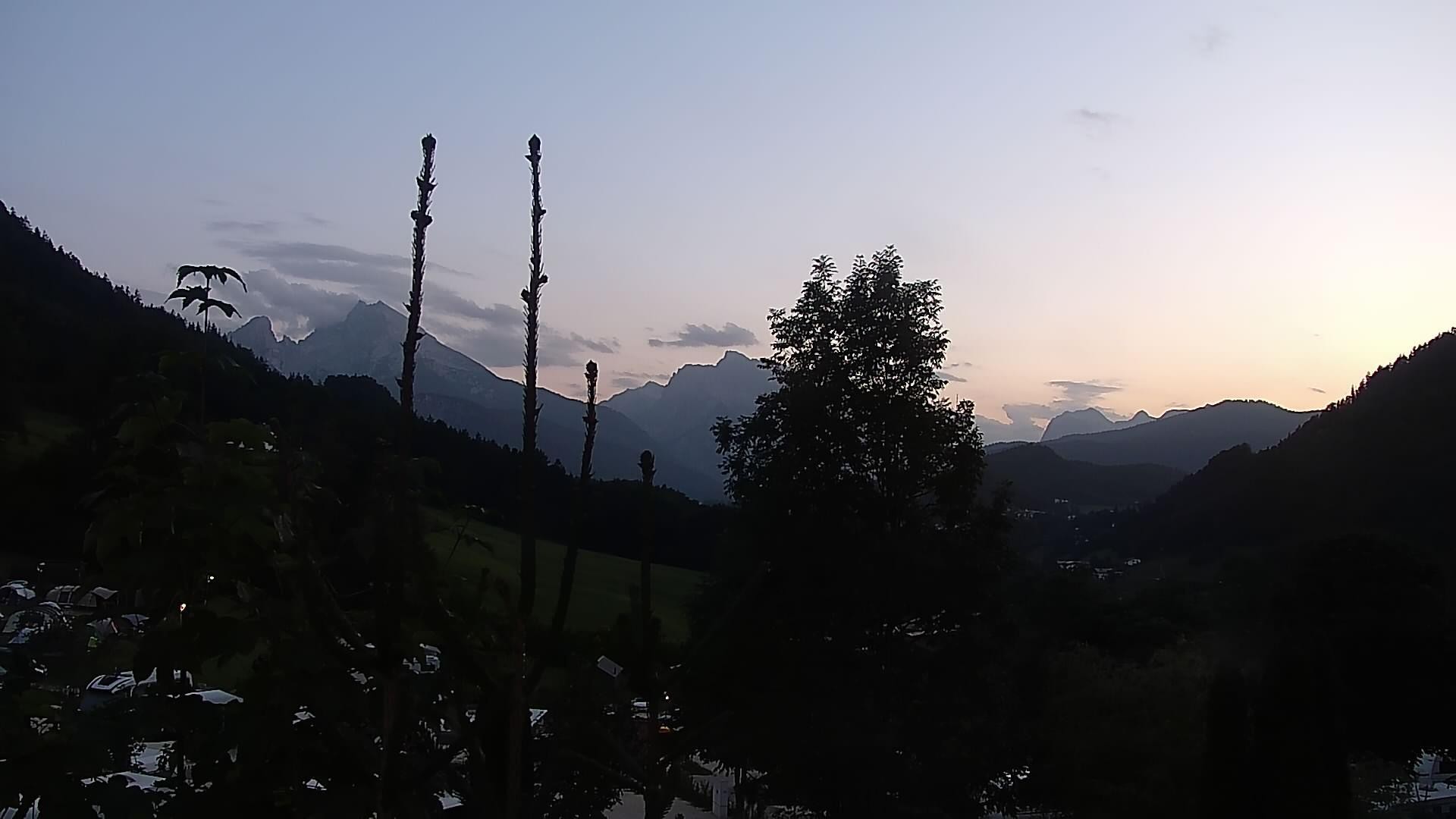 Archived image Webcam Berchtesgaden: Camping Site Allweglehen