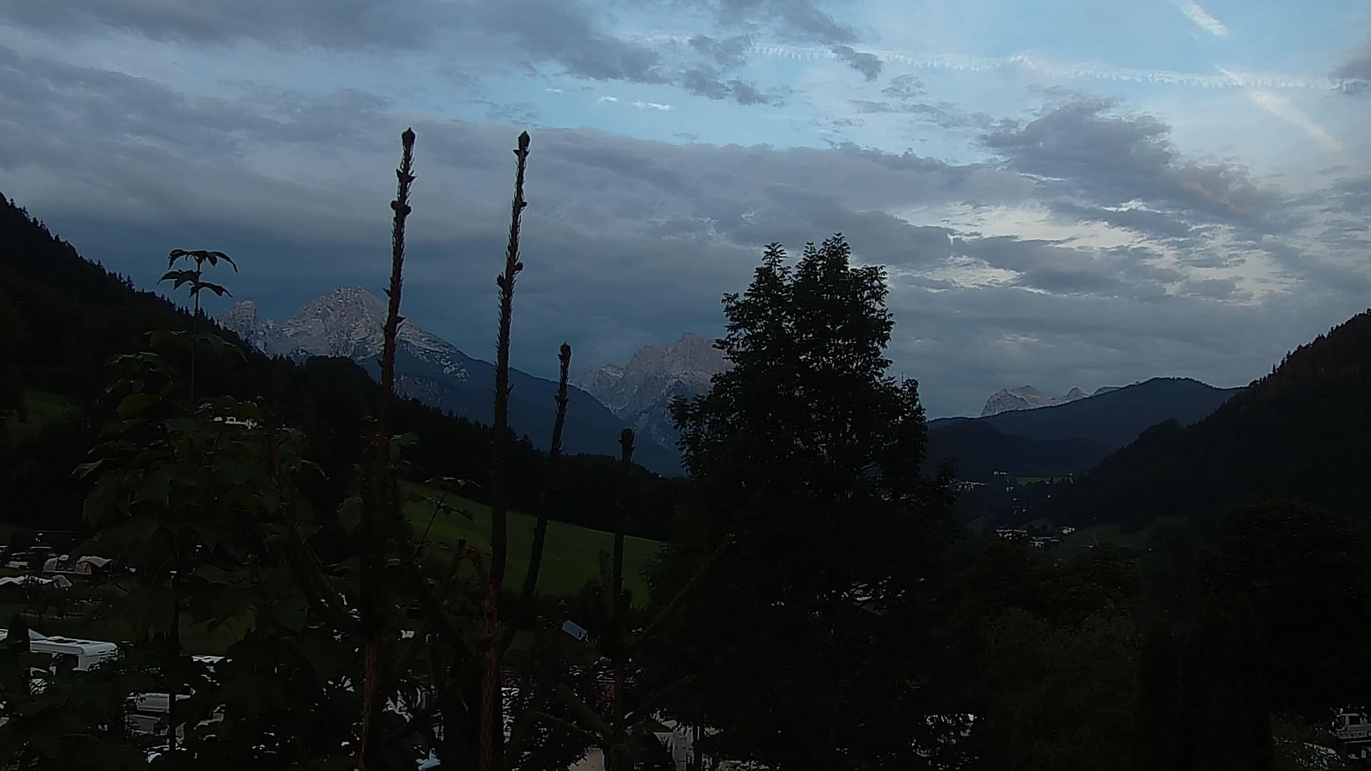 Archived image Webcam Berchtesgaden: Camping Site Allweglehen