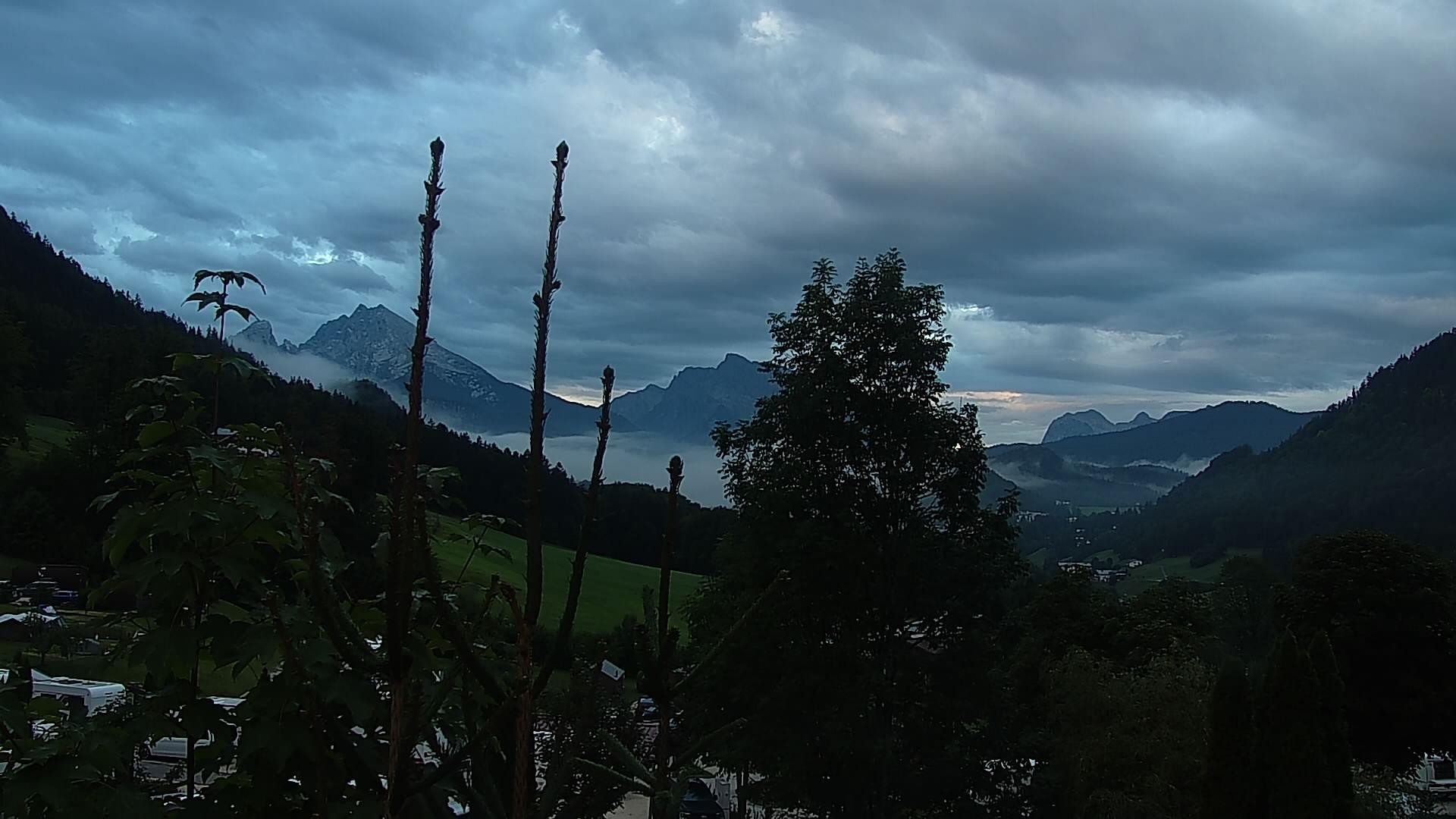 Archived image Webcam Berchtesgaden: Camping Site Allweglehen