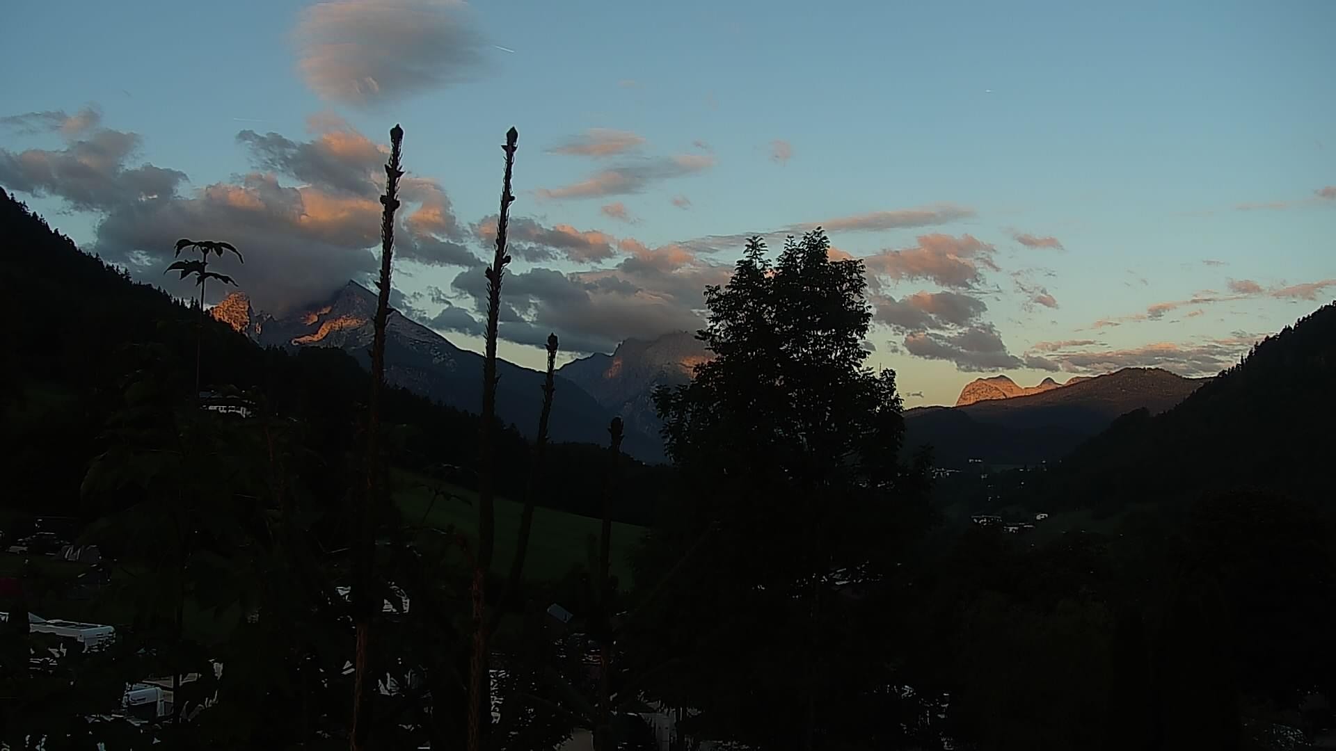 Archived image Webcam Berchtesgaden: Camping Site Allweglehen