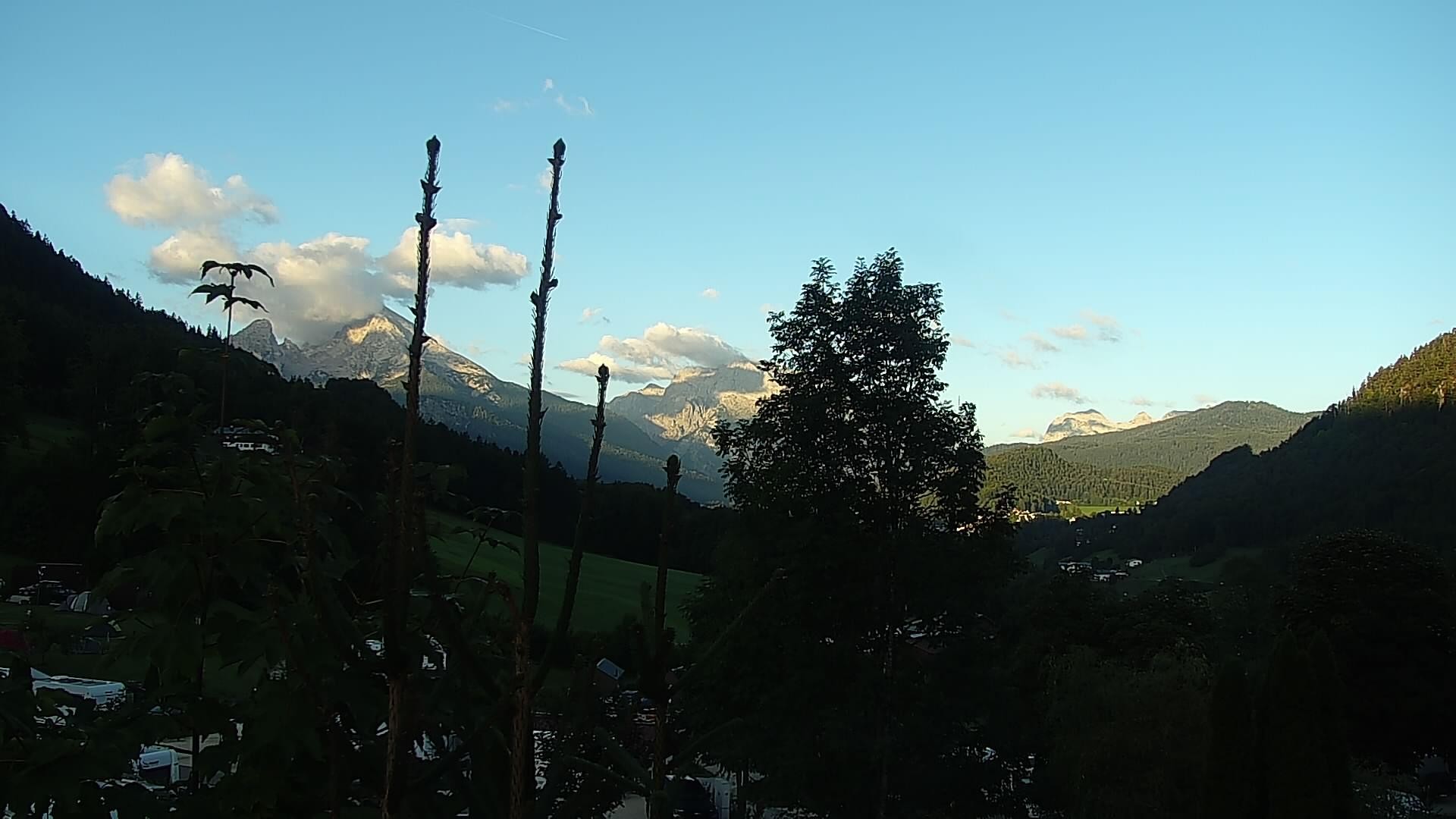 Archived image Webcam Berchtesgaden: Camping Site Allweglehen