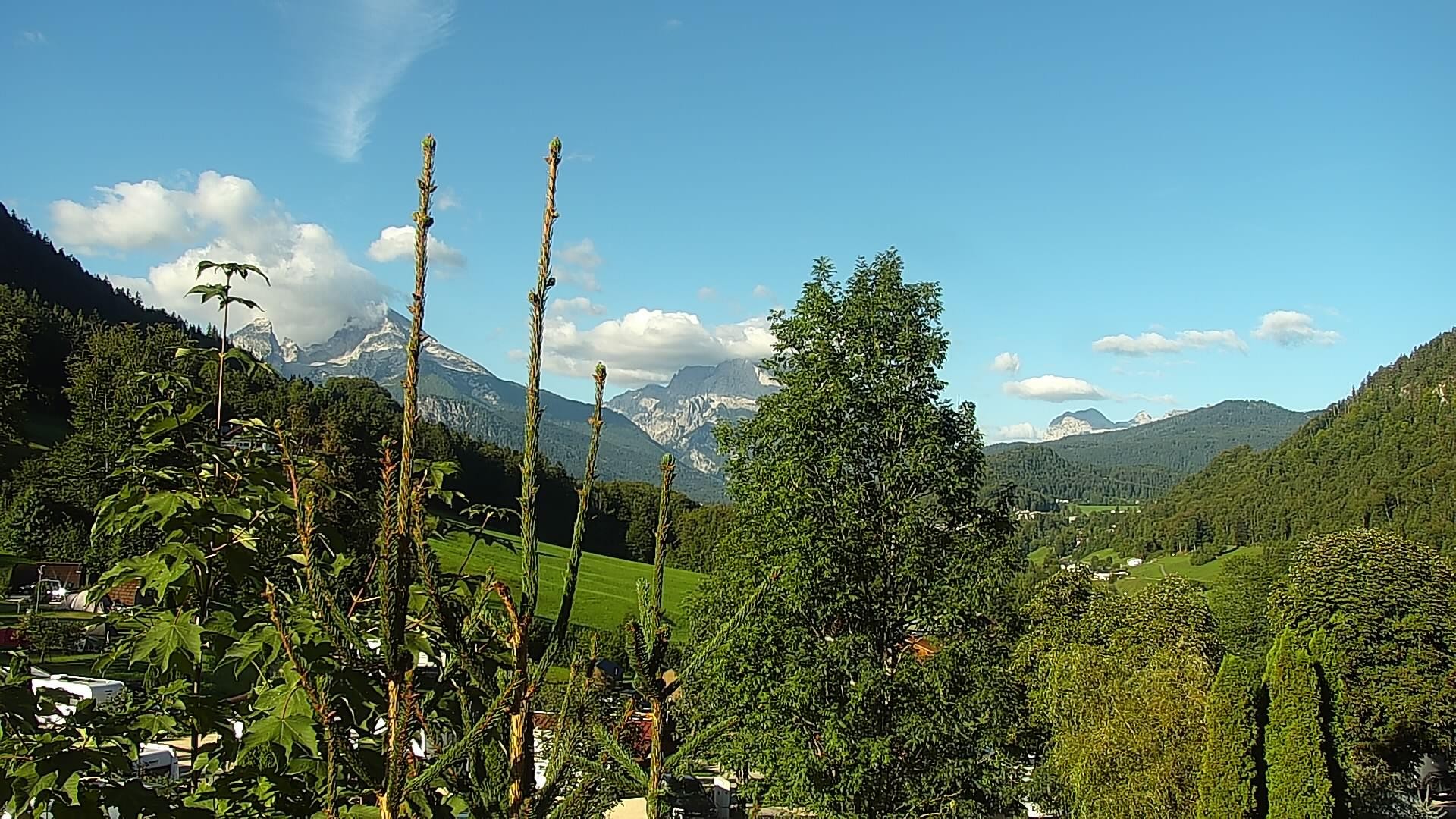 Archived image Webcam Berchtesgaden: Camping Site Allweglehen