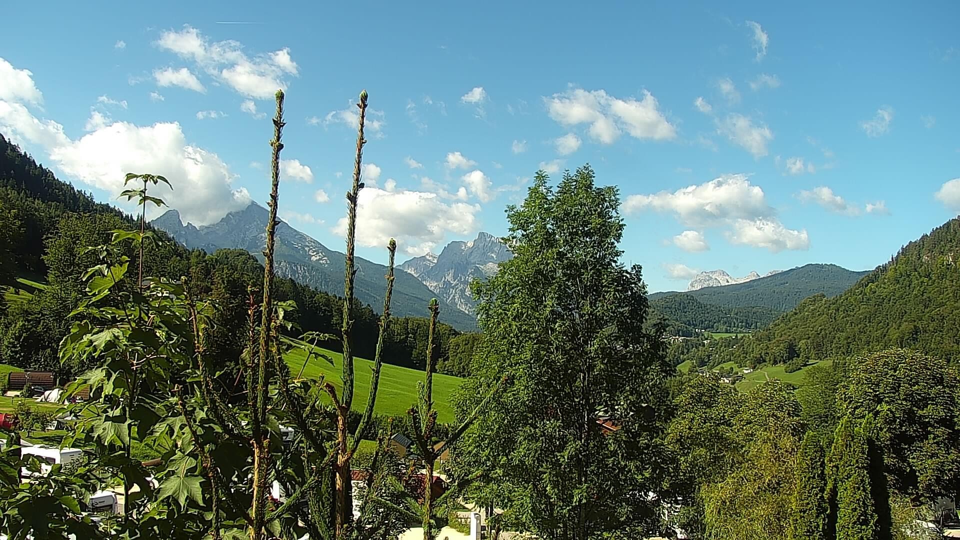 Archived image Webcam Berchtesgaden: Camping Site Allweglehen