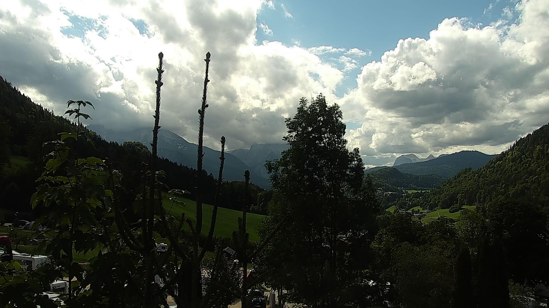 Archived image Webcam Berchtesgaden: Camping Site Allweglehen