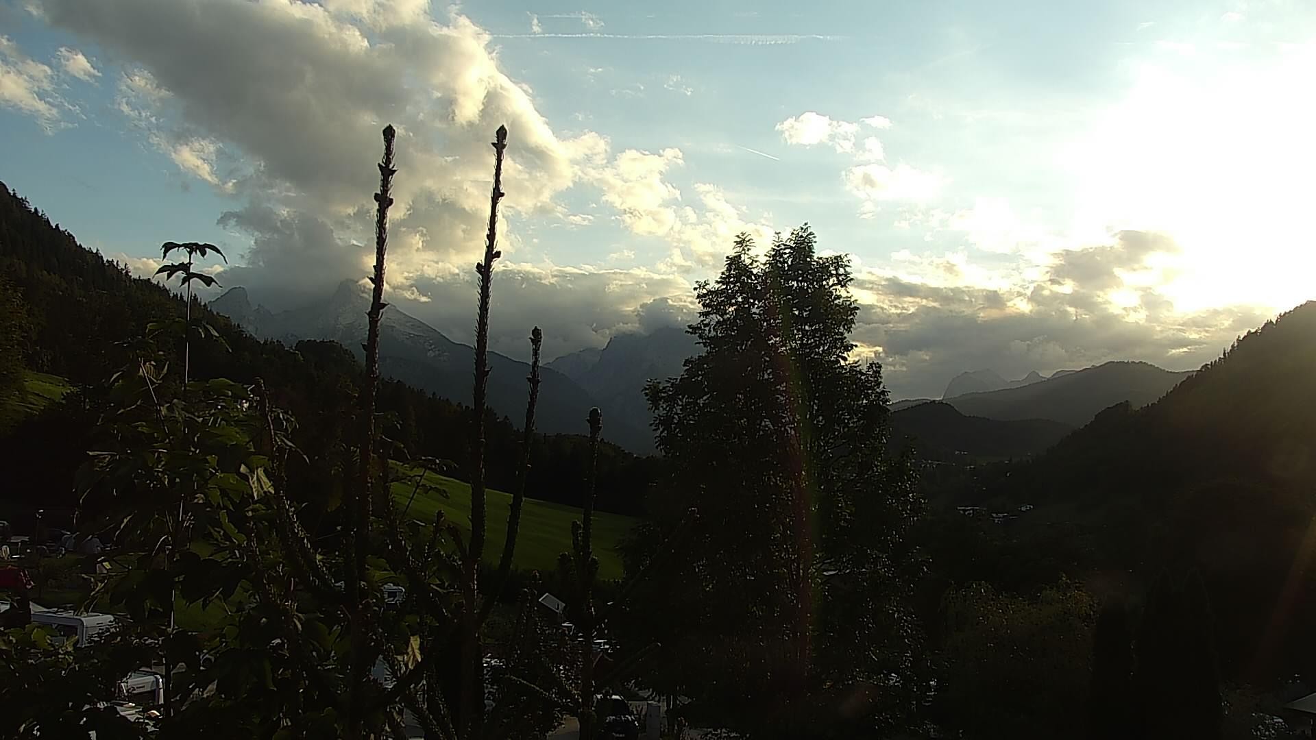 Archived image Webcam Berchtesgaden: Camping Site Allweglehen