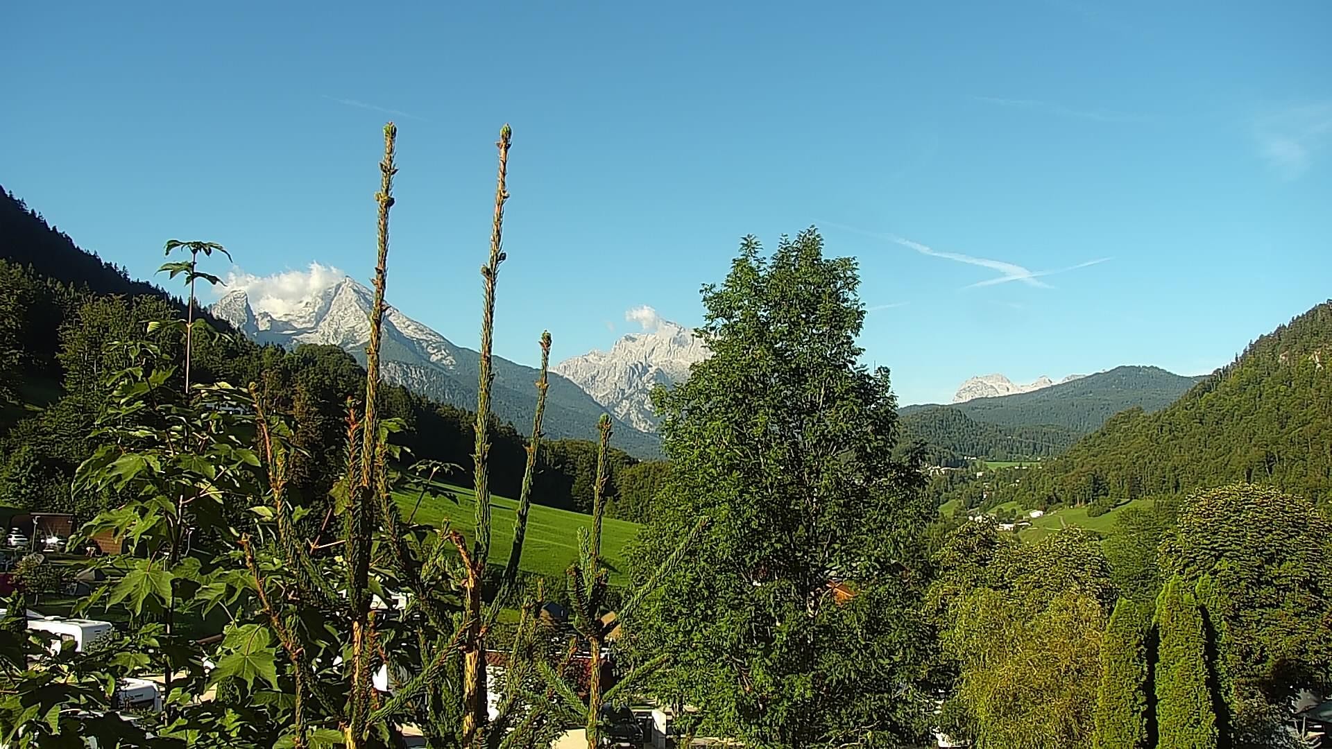 Archived image Webcam Berchtesgaden: Camping Site Allweglehen