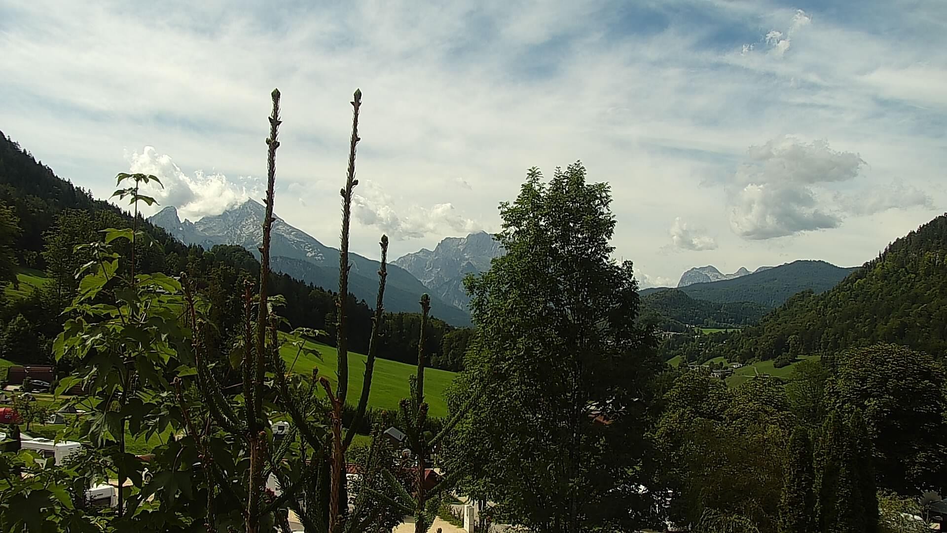 Archived image Webcam Berchtesgaden: Camping Site Allweglehen