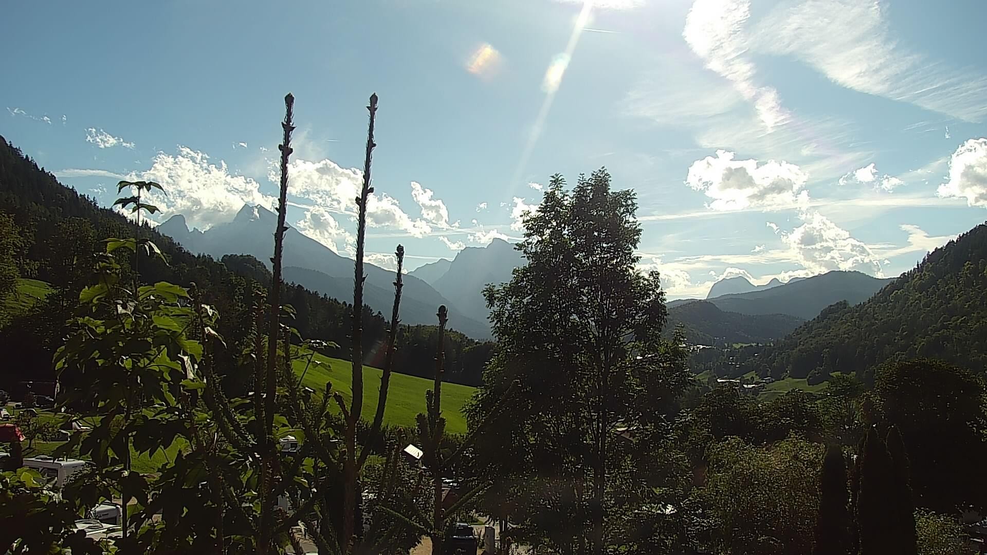 Archived image Webcam Berchtesgaden: Camping Site Allweglehen