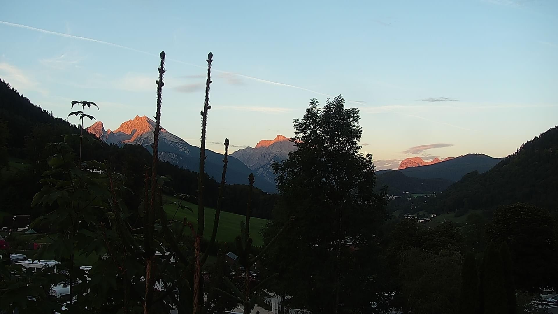 Archived image Webcam Berchtesgaden: Camping Site Allweglehen