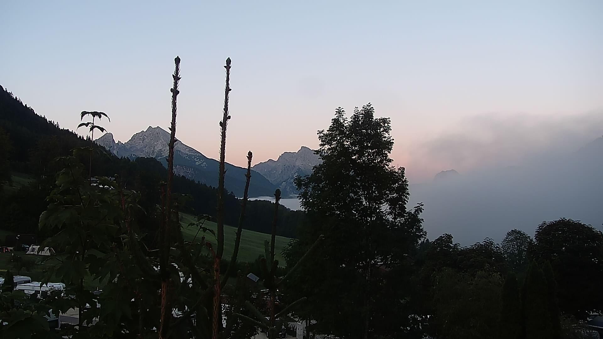 Archived image Webcam Berchtesgaden: Camping Site Allweglehen
