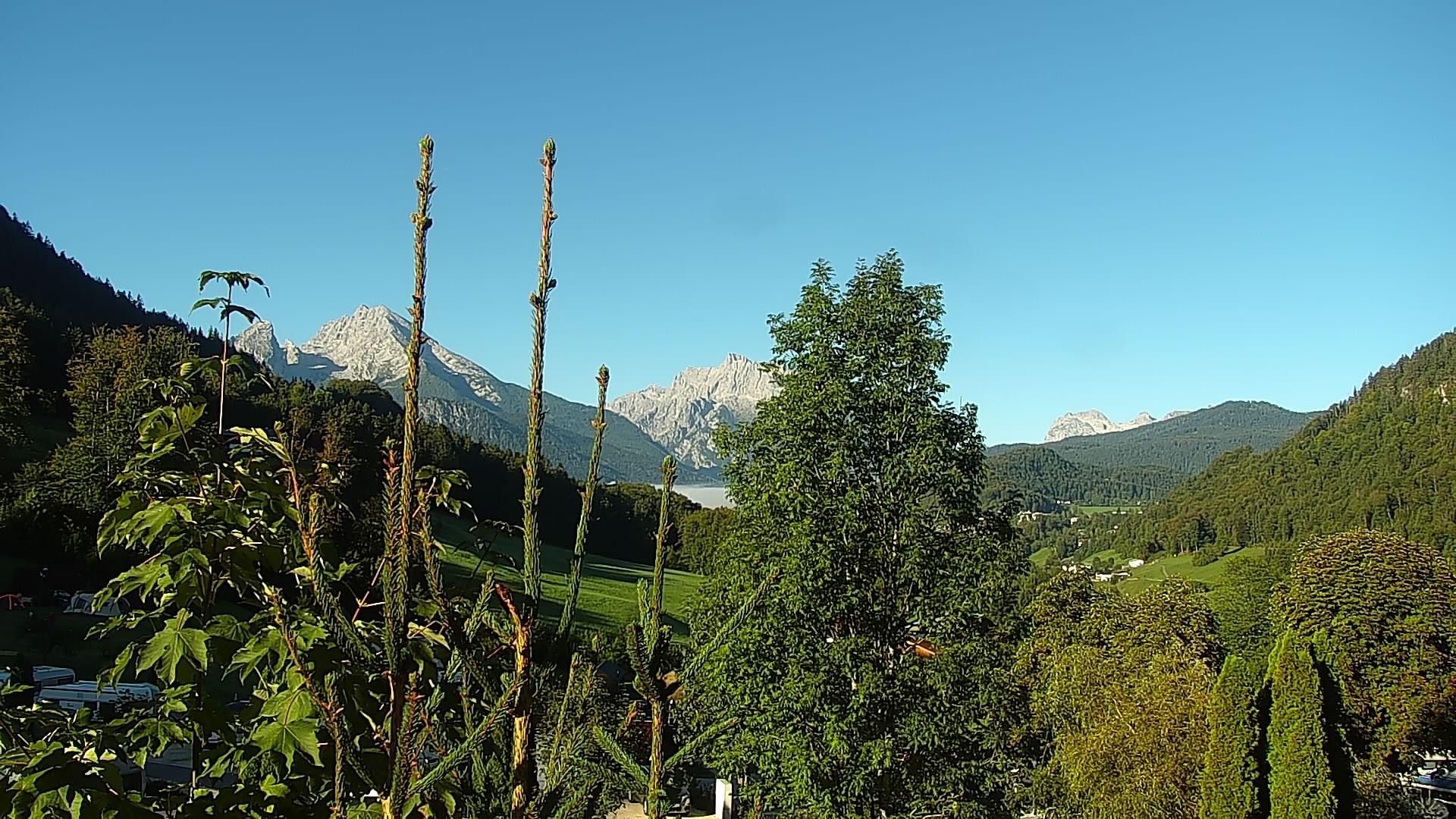 Archived image Webcam Berchtesgaden: Camping Site Allweglehen