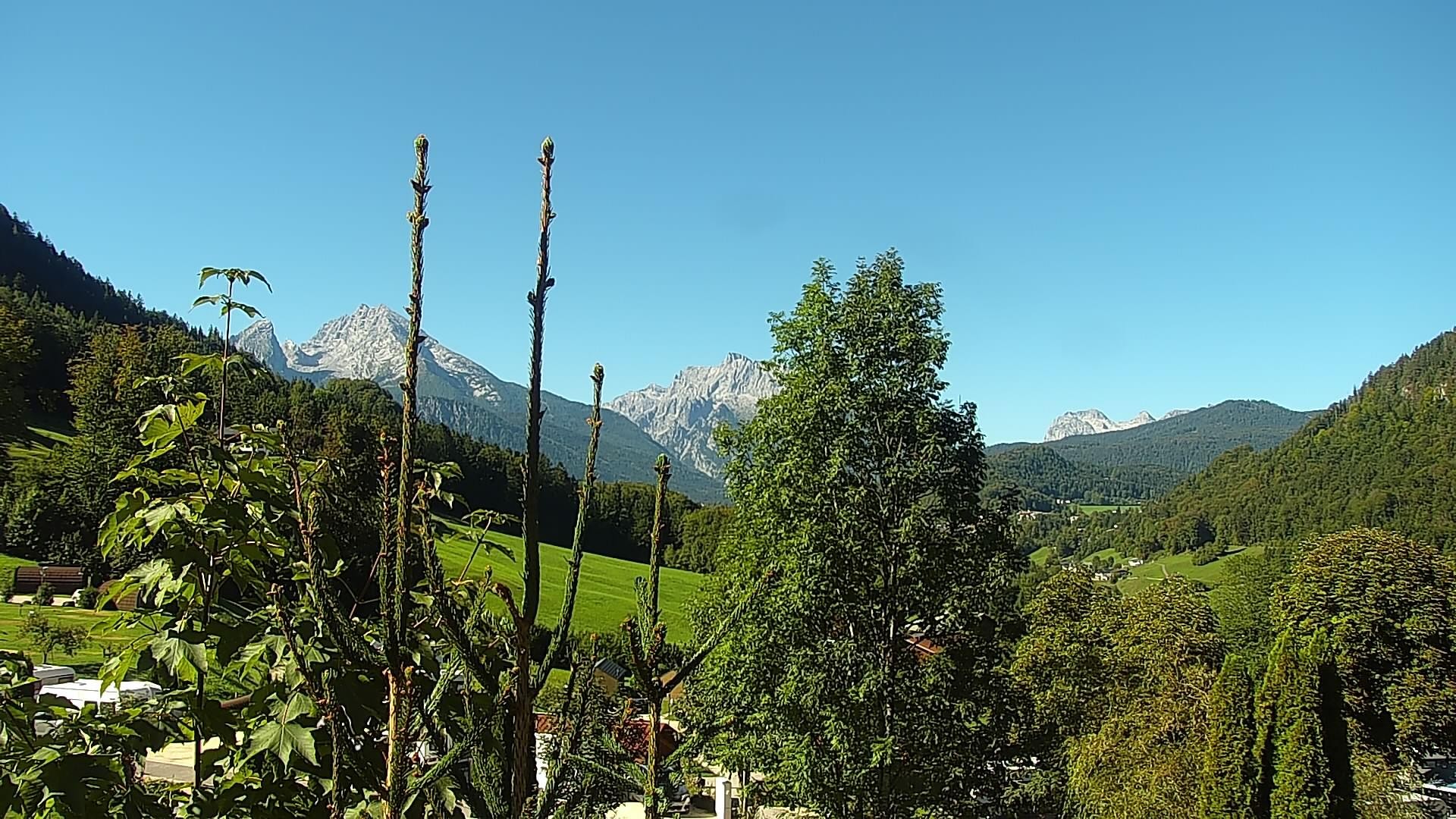 Archived image Webcam Berchtesgaden: Camping Site Allweglehen