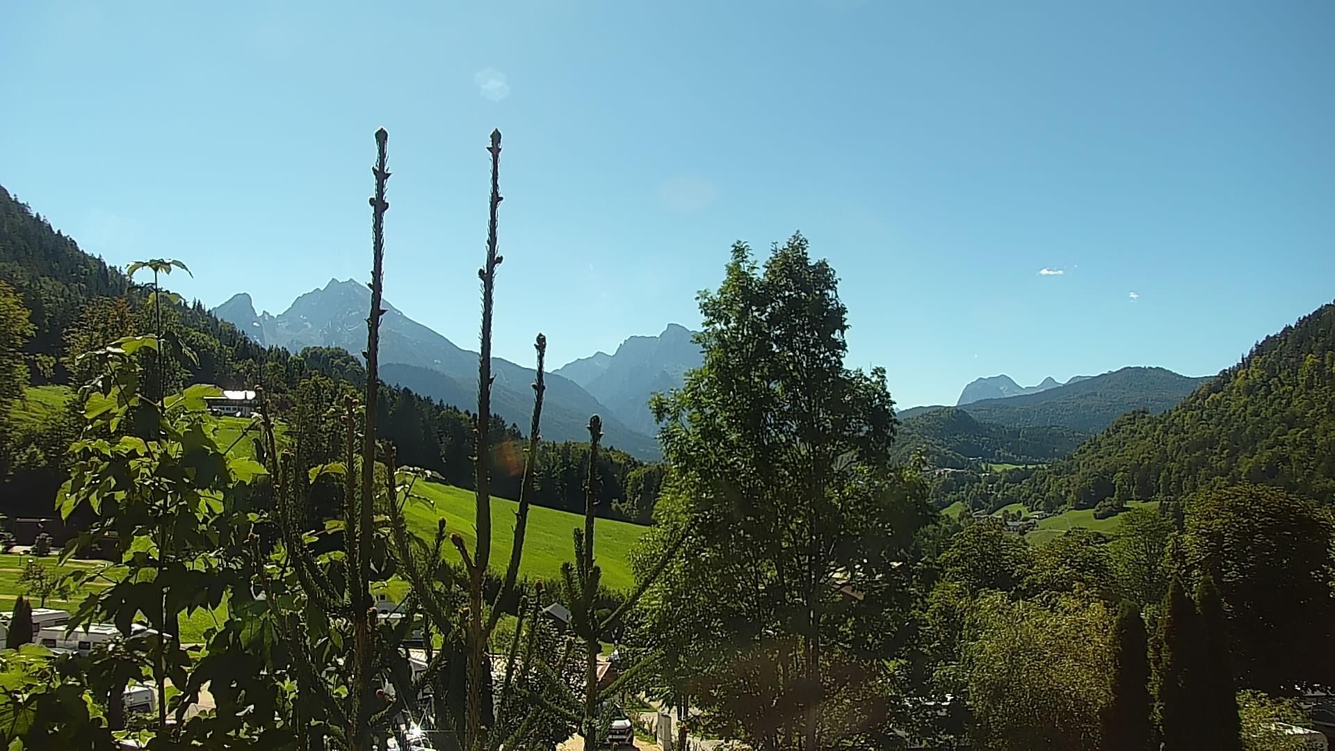 Archived image Webcam Berchtesgaden: Camping Site Allweglehen