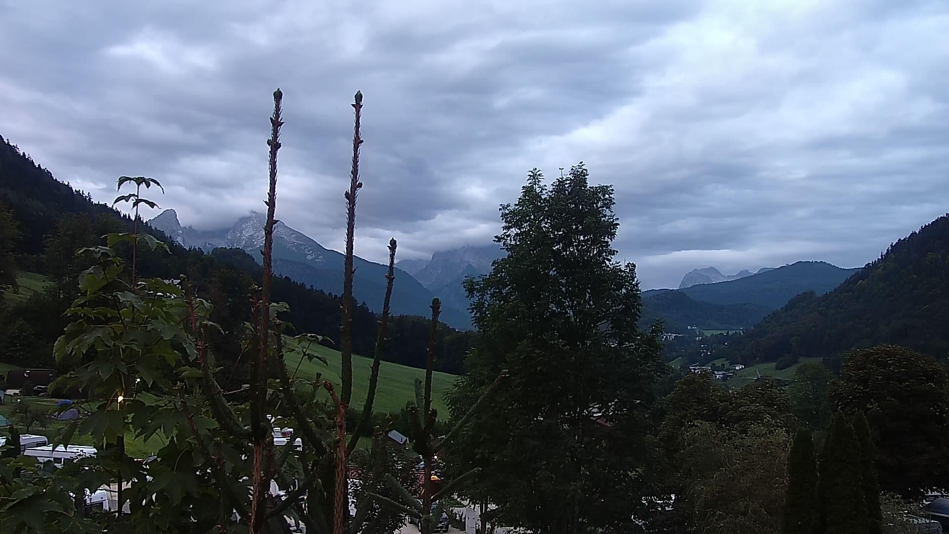 Archived image Webcam Berchtesgaden: Camping Site Allweglehen