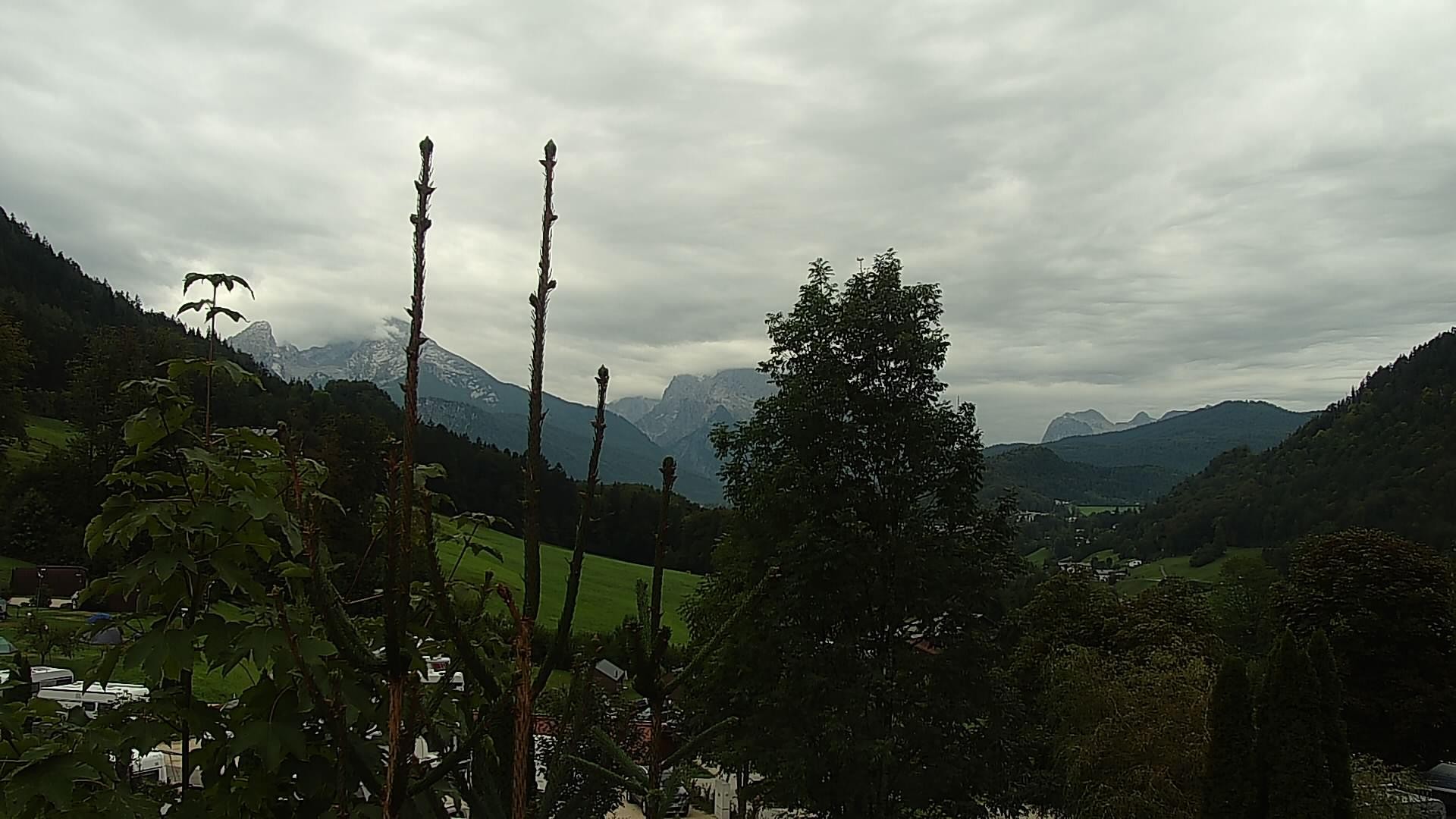 Archived image Webcam Berchtesgaden: Camping Site Allweglehen
