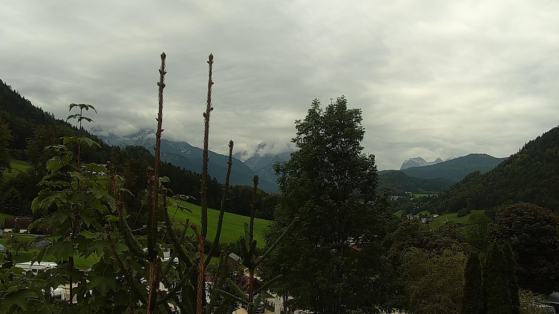 Archived image Webcam Berchtesgaden: Camping Site Allweglehen