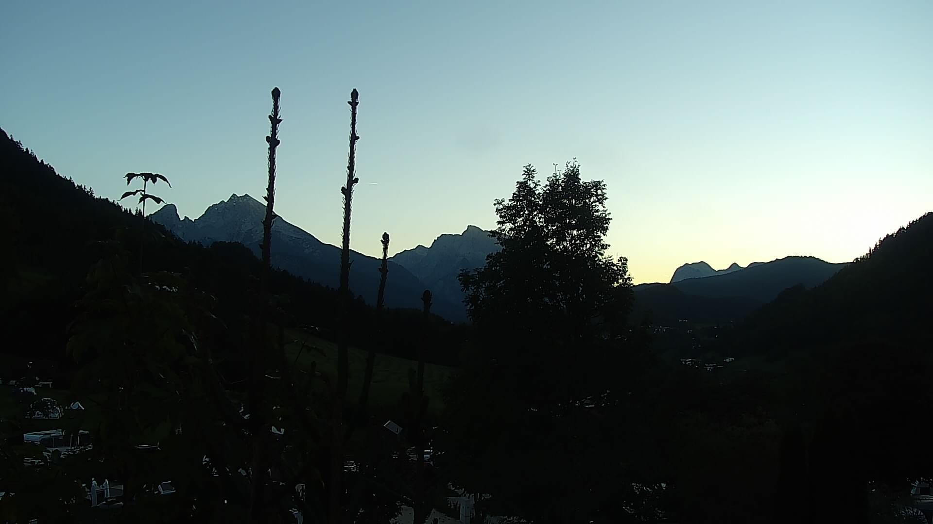 Archived image Webcam Berchtesgaden: Camping Site Allweglehen