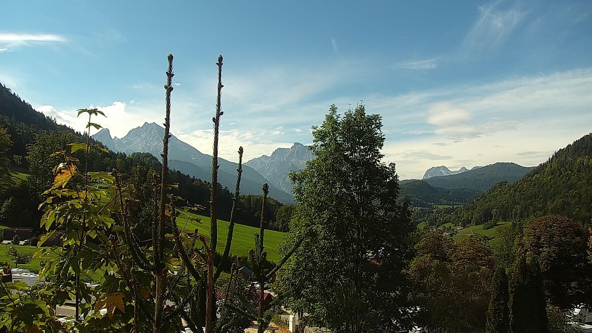 Archived image Webcam Berchtesgaden: Camping Site Allweglehen