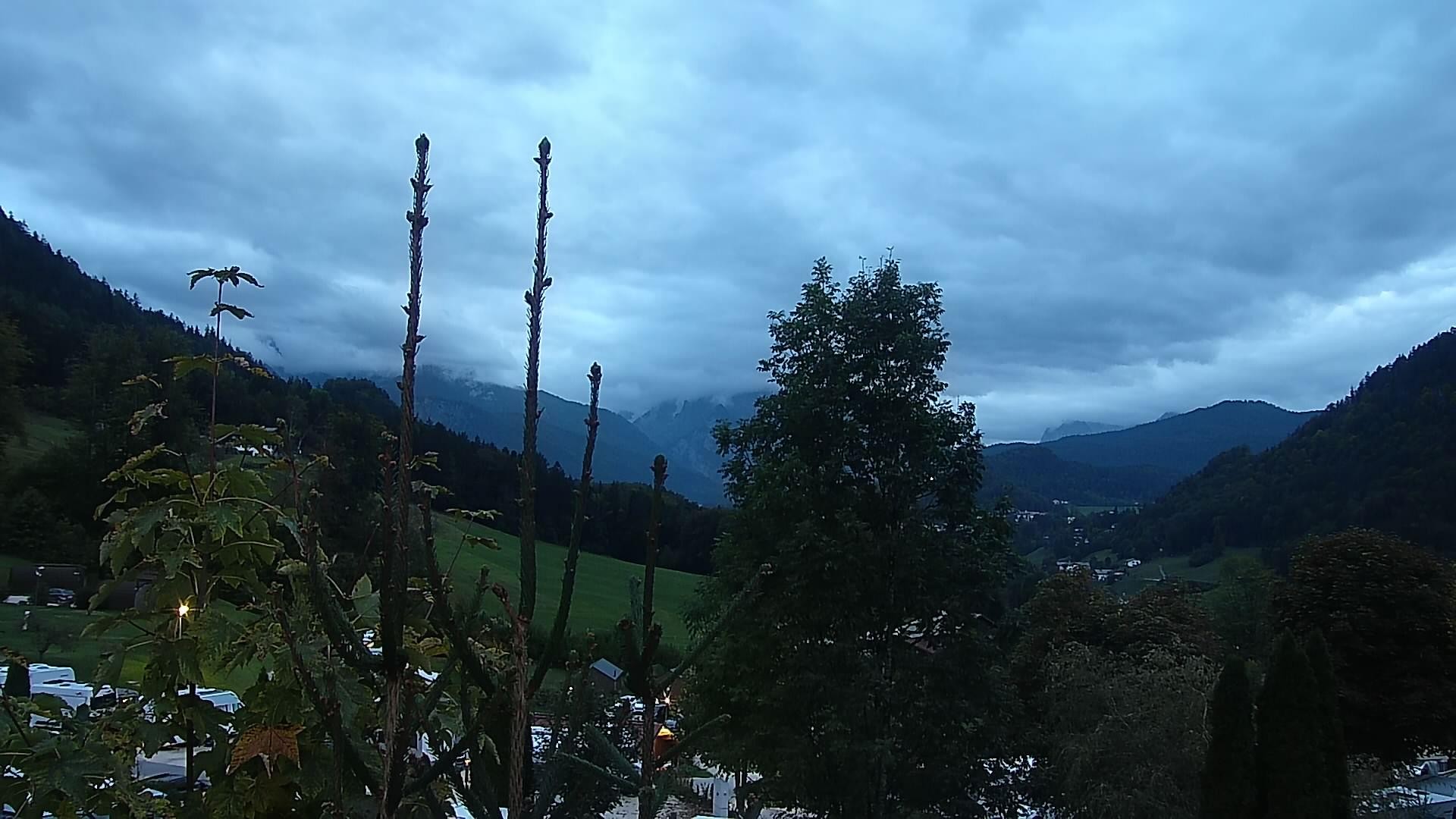 Archived image Webcam Berchtesgaden: Camping Site Allweglehen