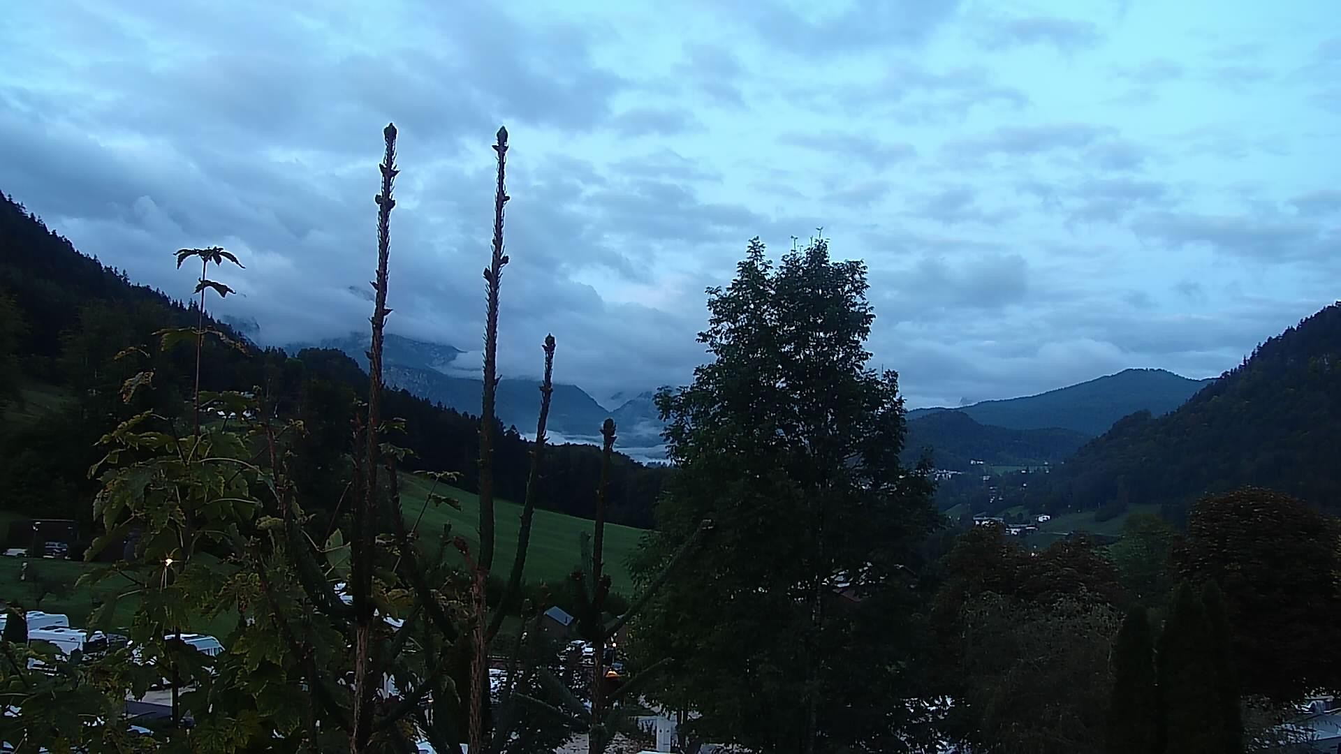 Archived image Webcam Berchtesgaden: Camping Site Allweglehen