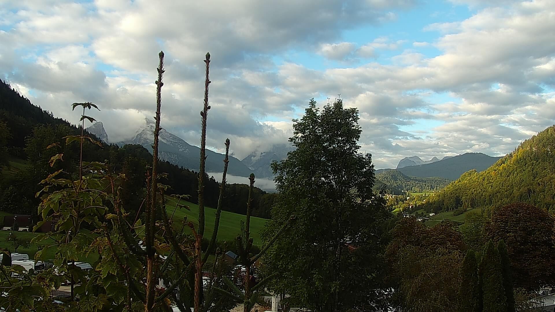 Archived image Webcam Berchtesgaden: Camping Site Allweglehen