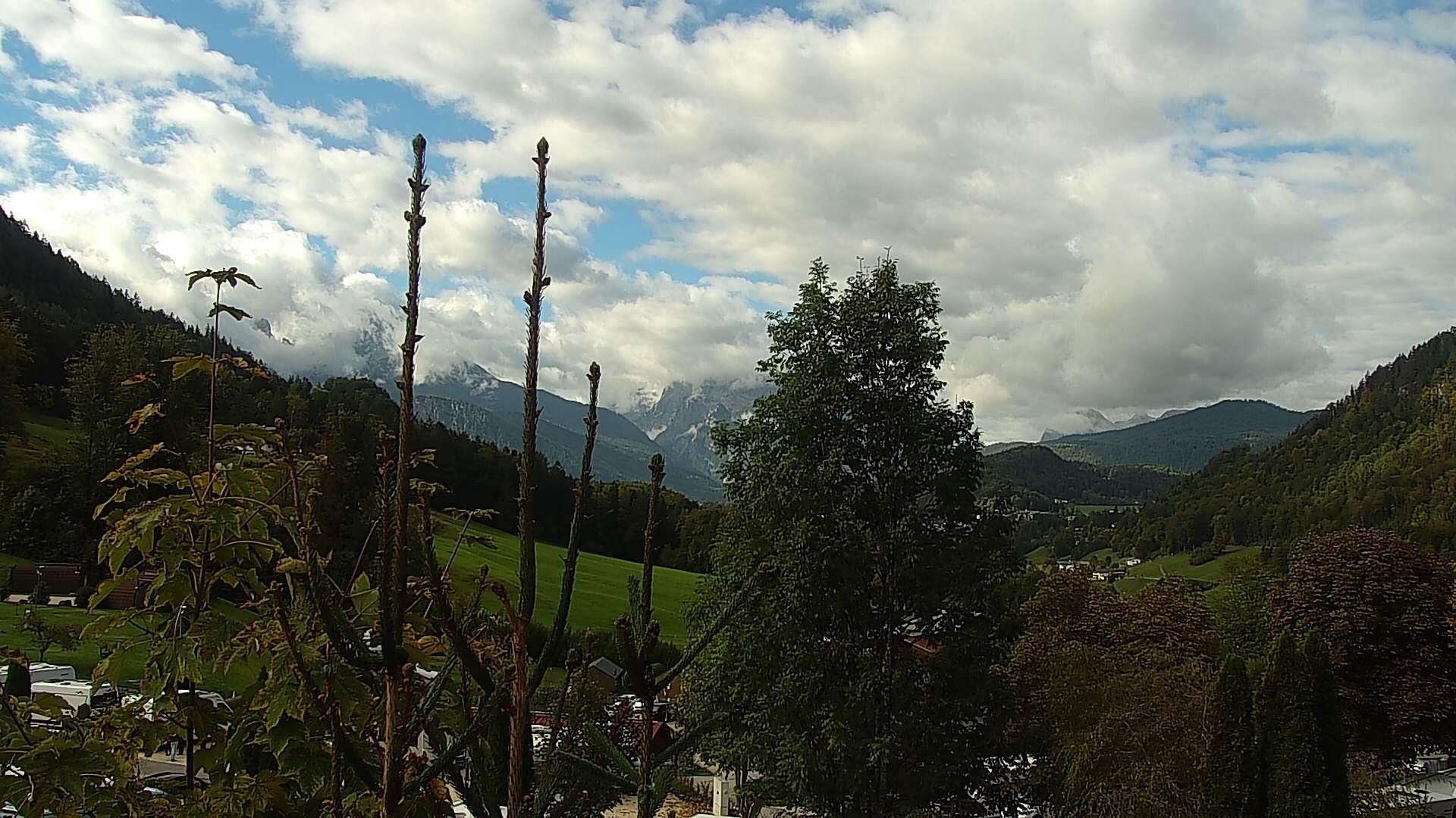 Archived image Webcam Berchtesgaden: Camping Site Allweglehen