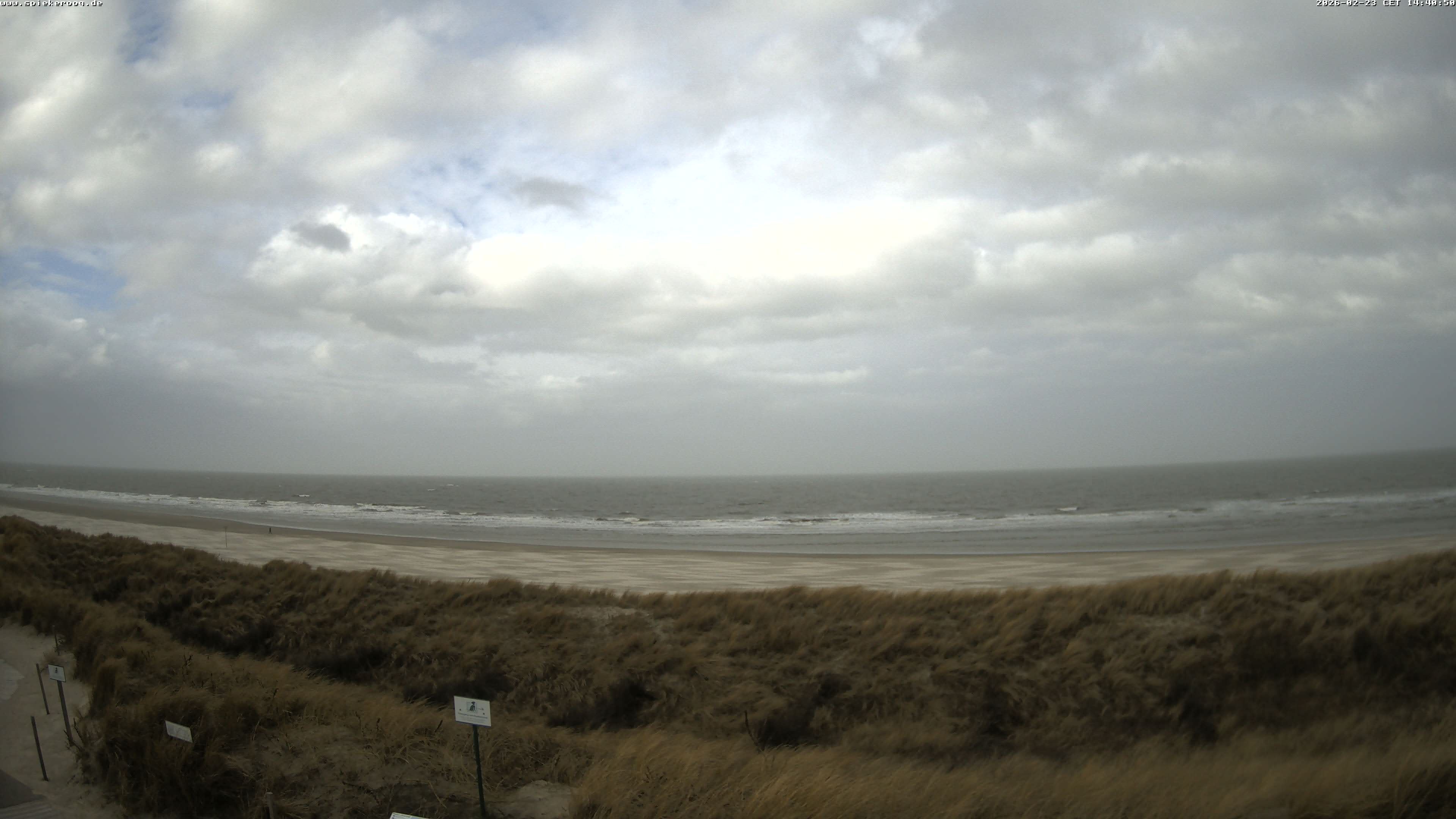 Archiv Foto Webcam Spiekeroog: Badestrand