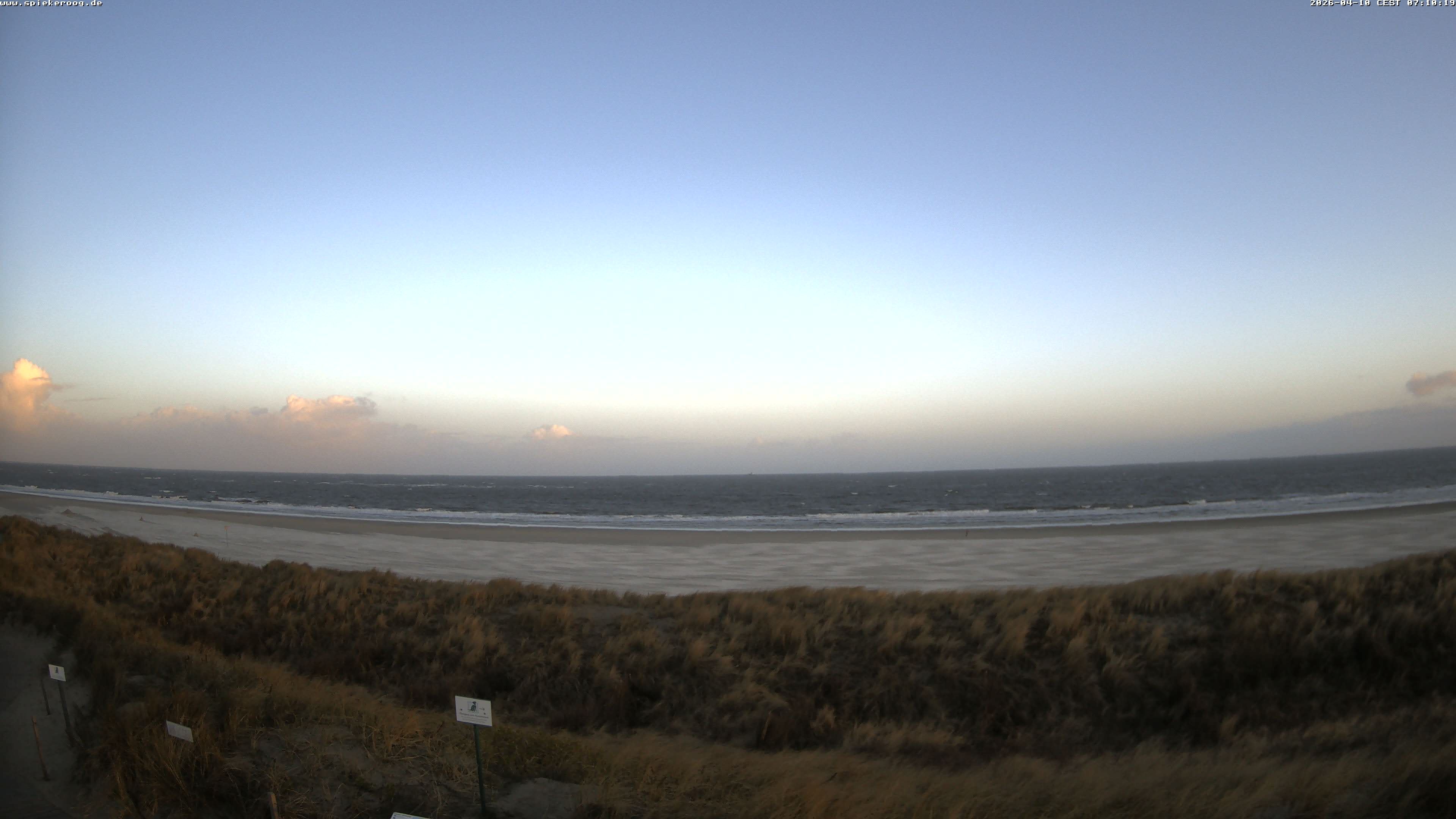 Archiv Foto Webcam Spiekeroog: Badestrand