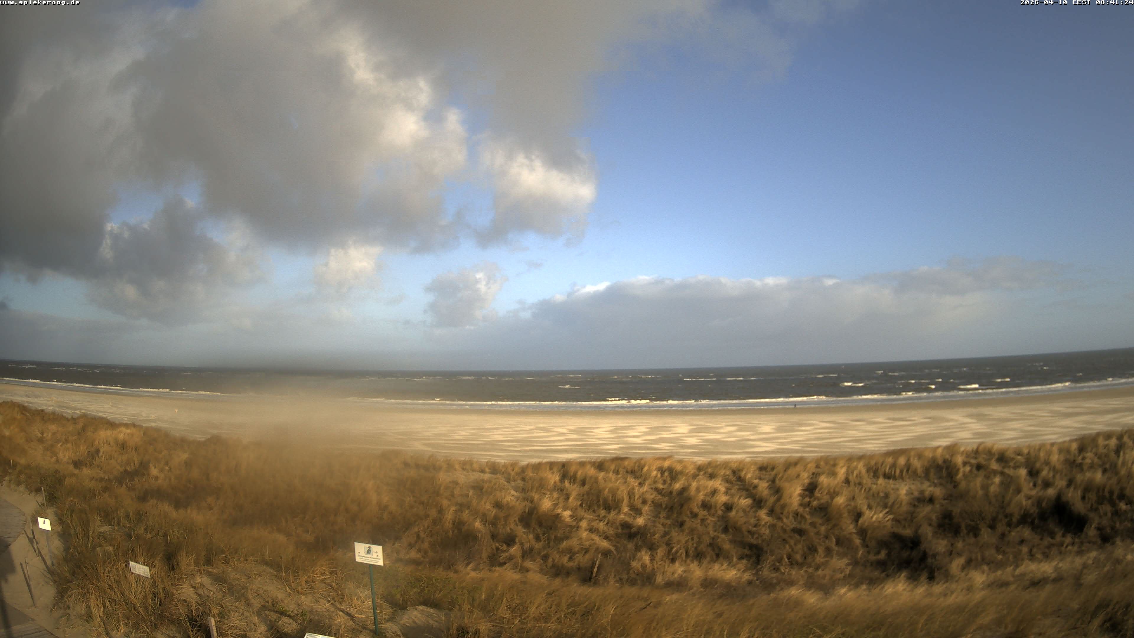 Archiv Foto Webcam Spiekeroog: Badestrand