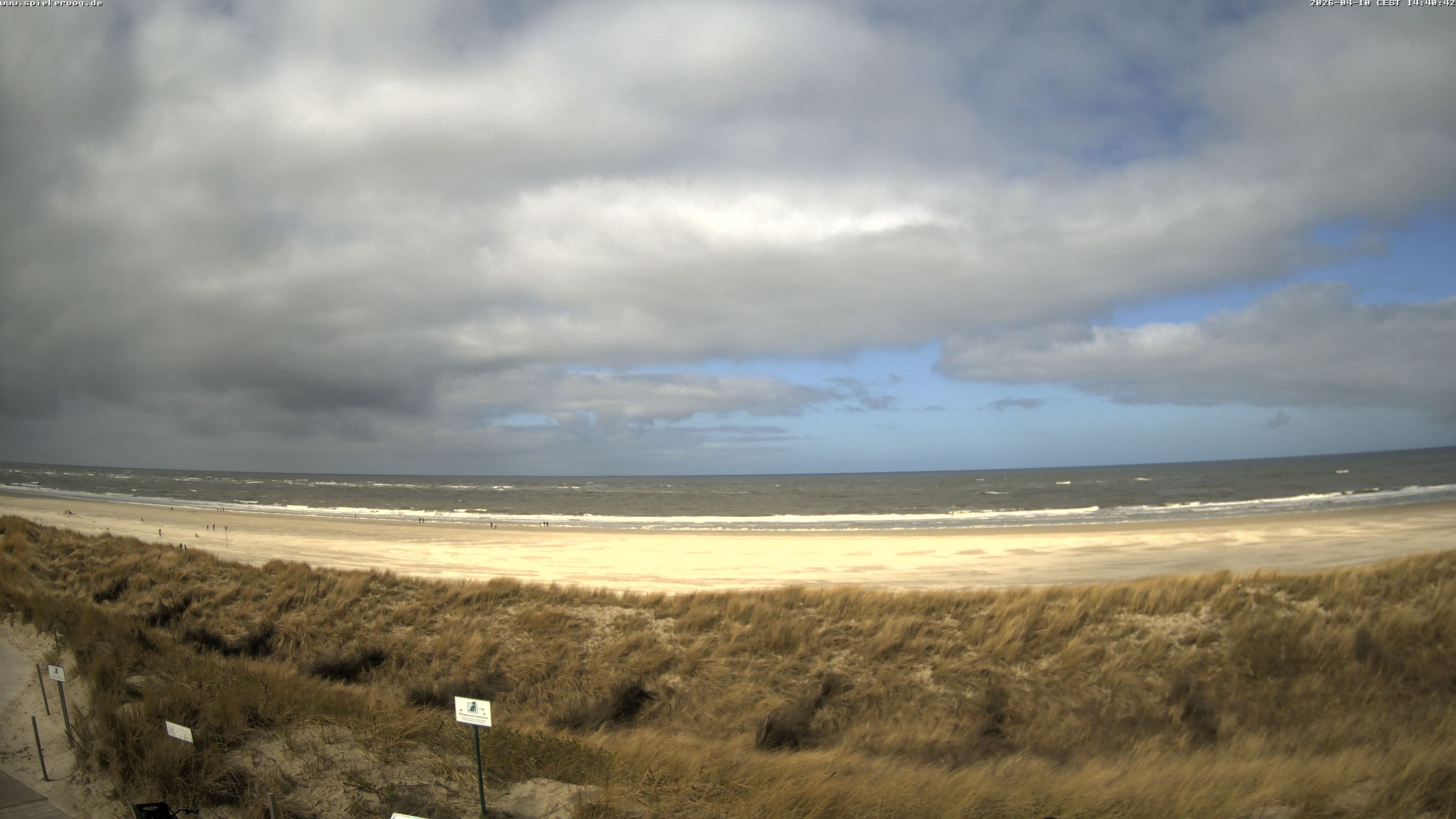 Archiv Foto Webcam Spiekeroog: Badestrand