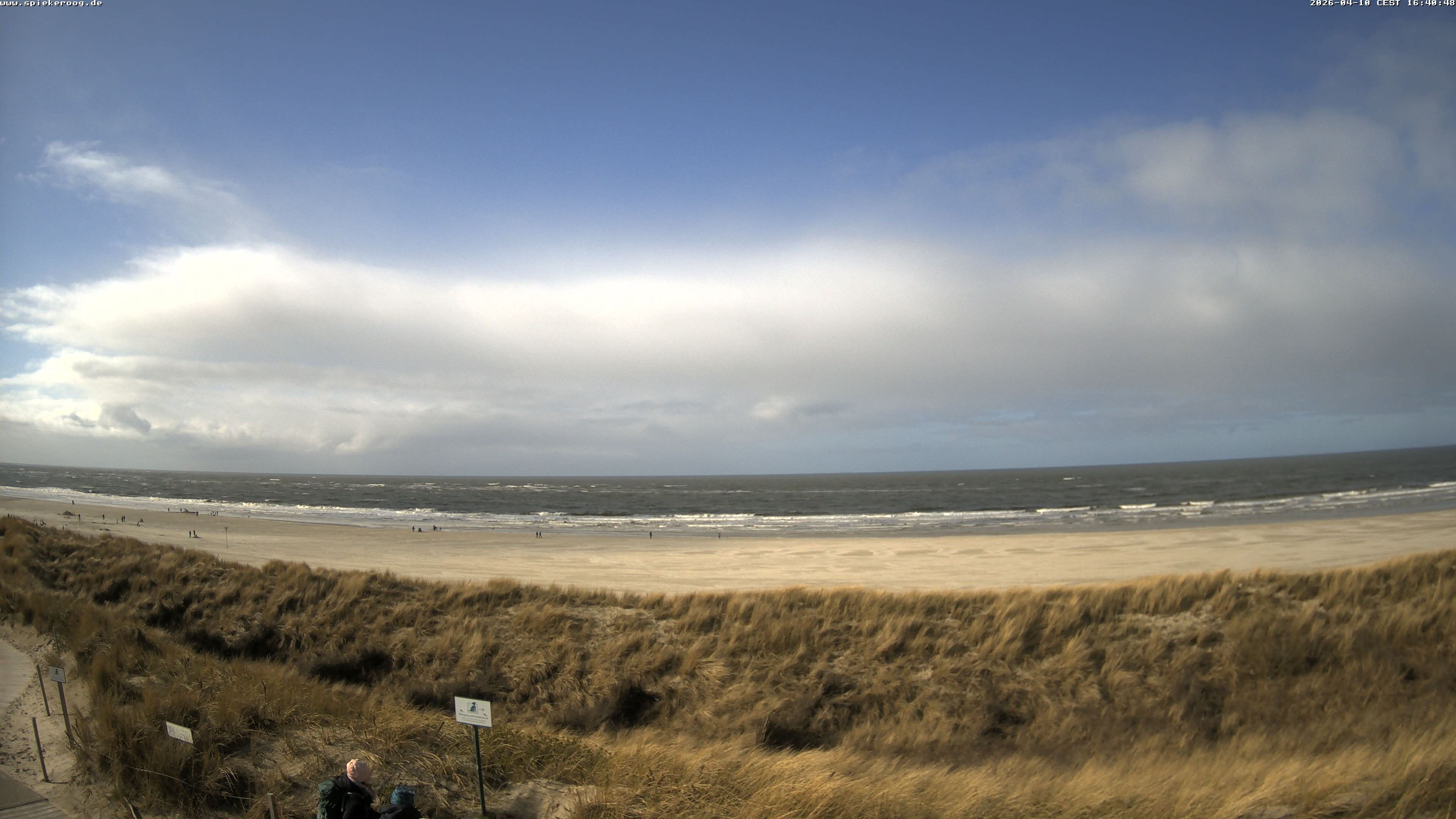 Archiv Foto Webcam Spiekeroog: Badestrand