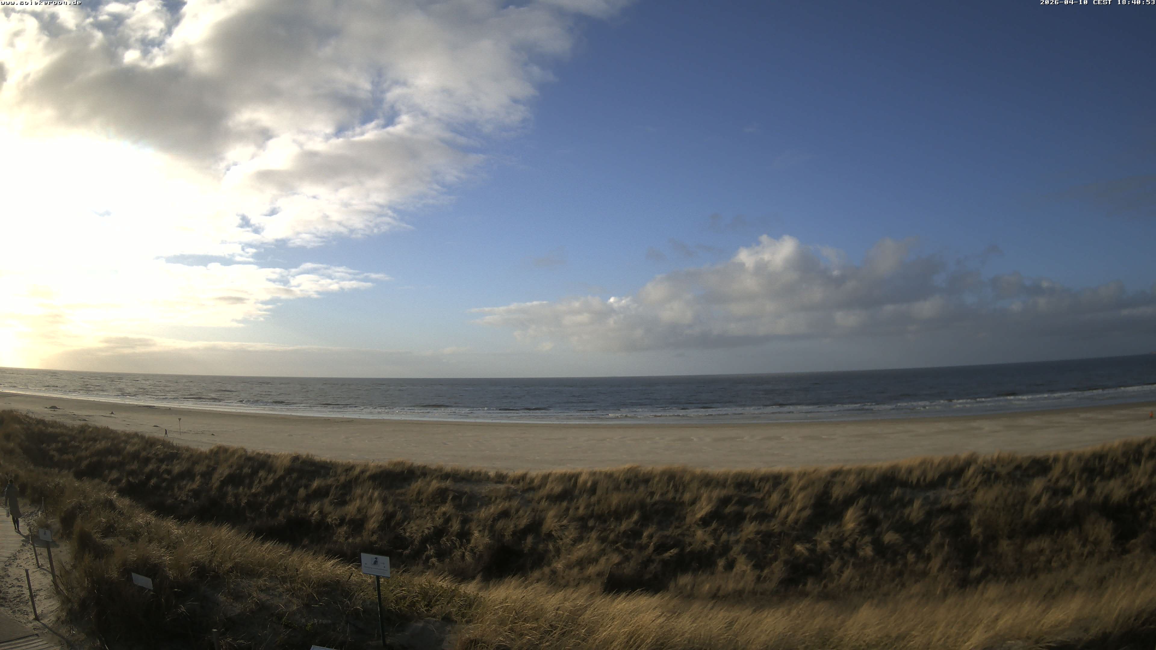 Archiv Foto Webcam Spiekeroog: Badestrand