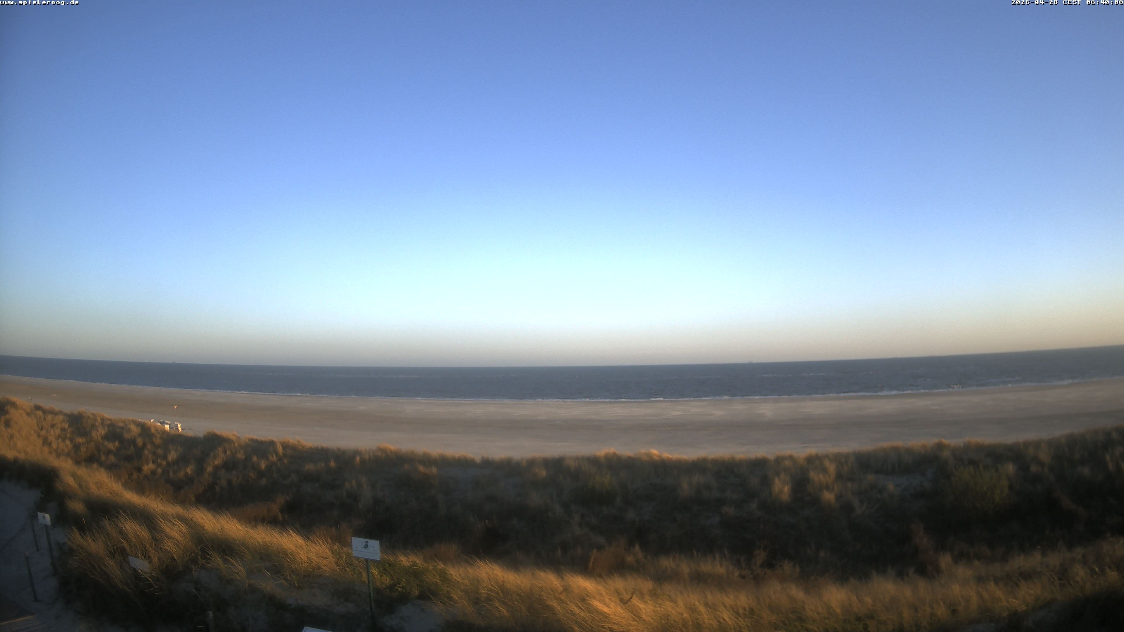 Archiv Foto Webcam Spiekeroog: Badestrand