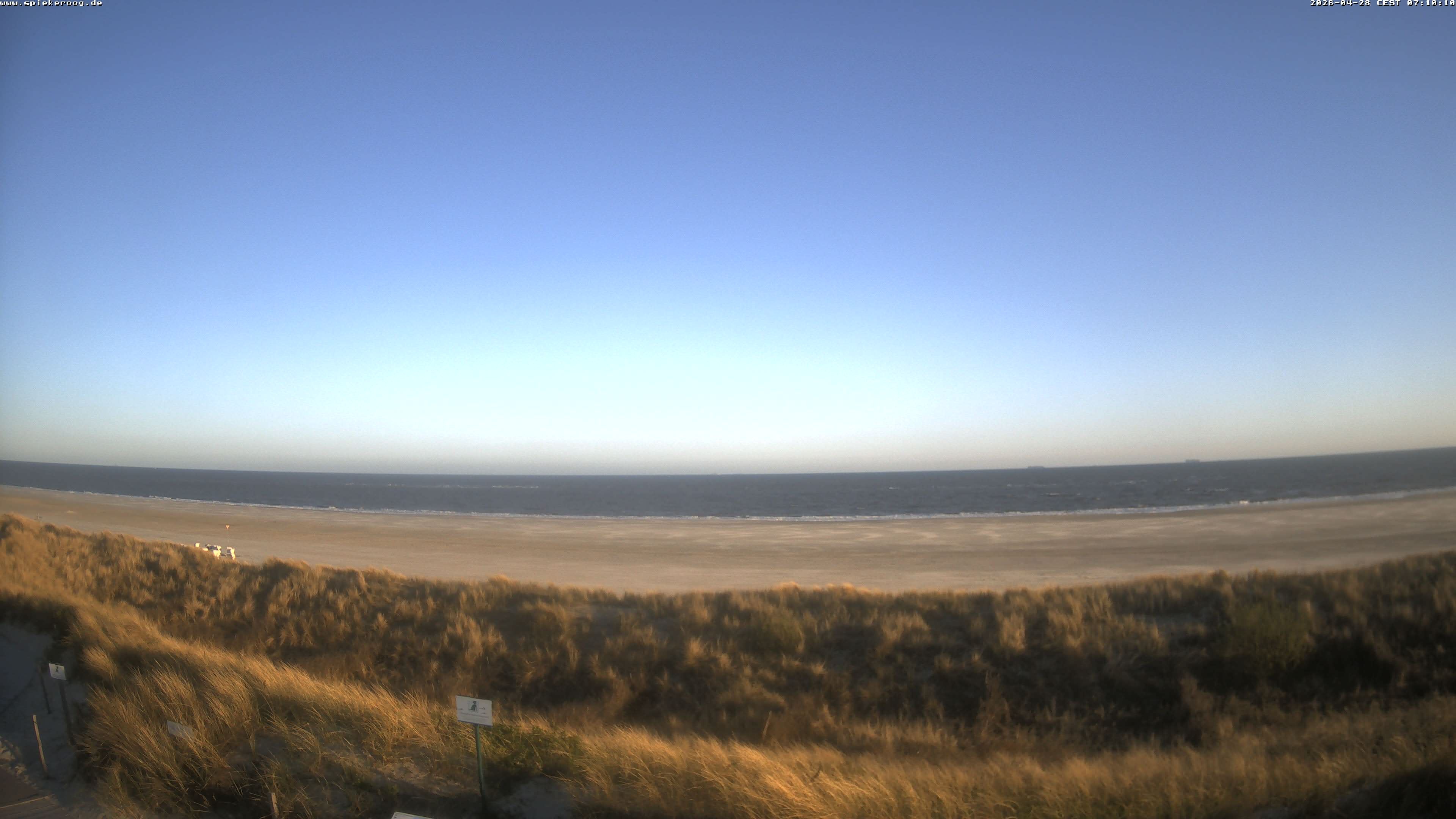 Archiv Foto Webcam Spiekeroog: Badestrand
