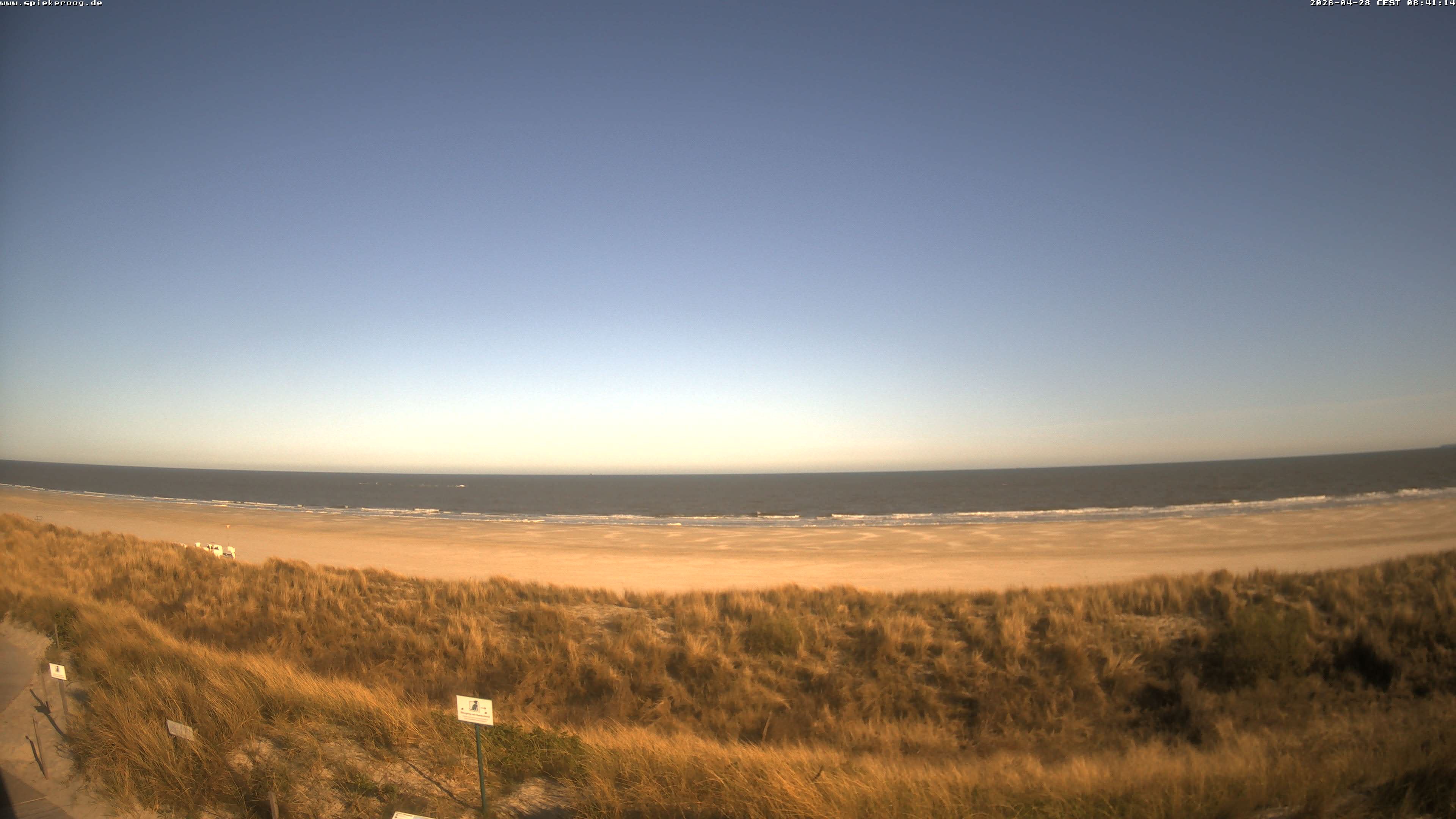 Archiv Foto Webcam Spiekeroog: Badestrand