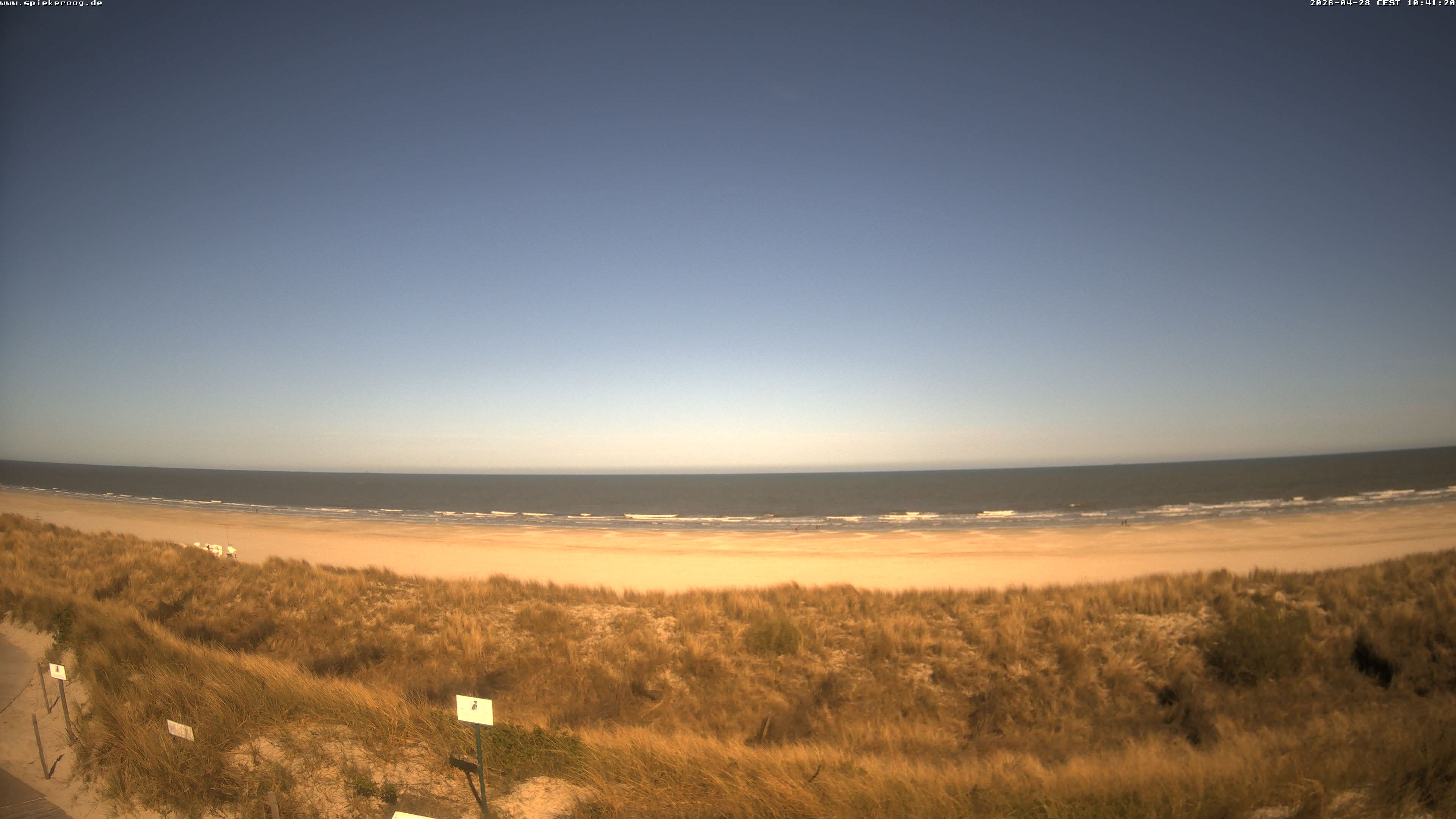 Archiv Foto Webcam Spiekeroog: Badestrand