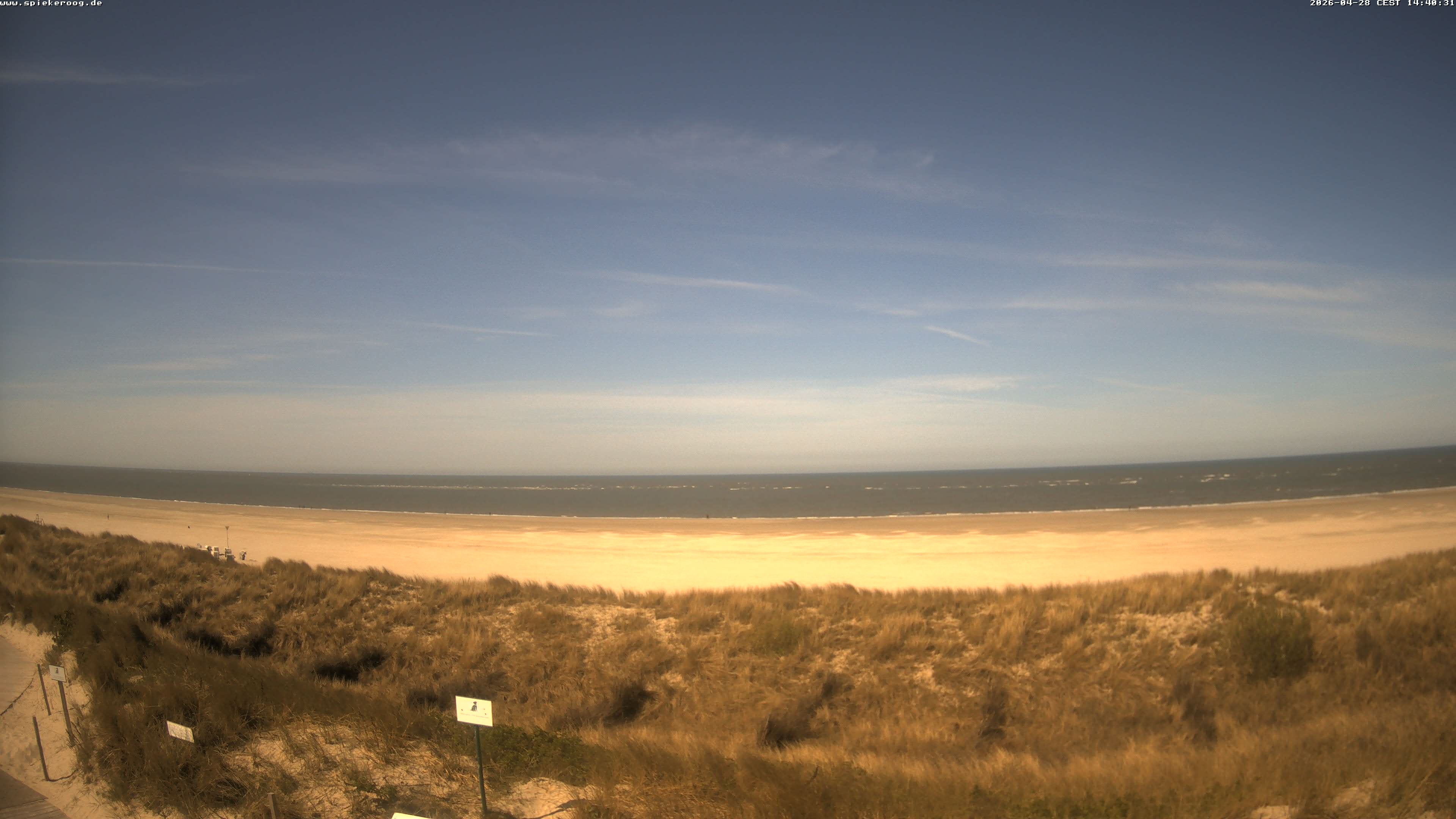 Archiv Foto Webcam Spiekeroog: Badestrand