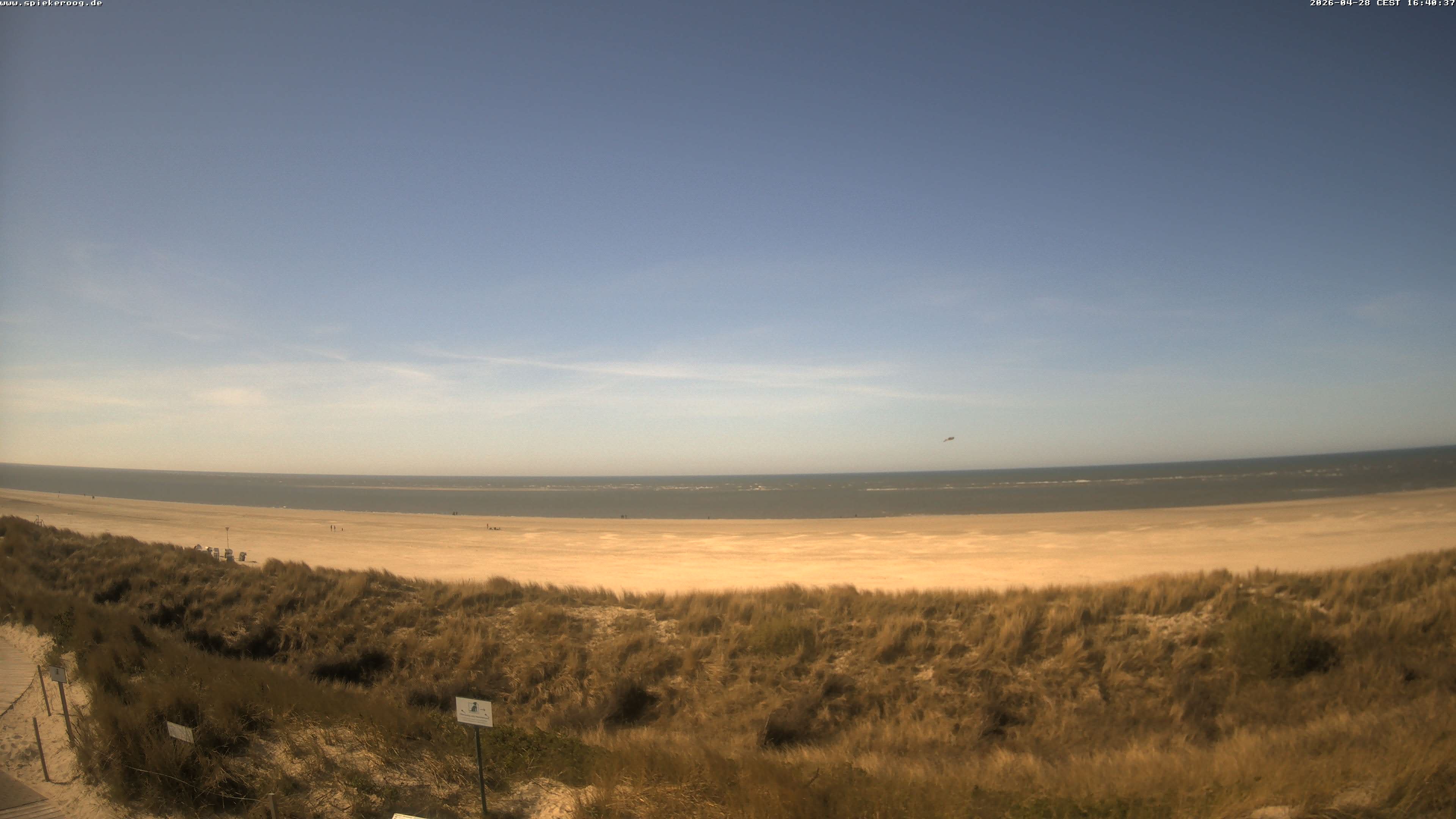 Archiv Foto Webcam Spiekeroog: Badestrand