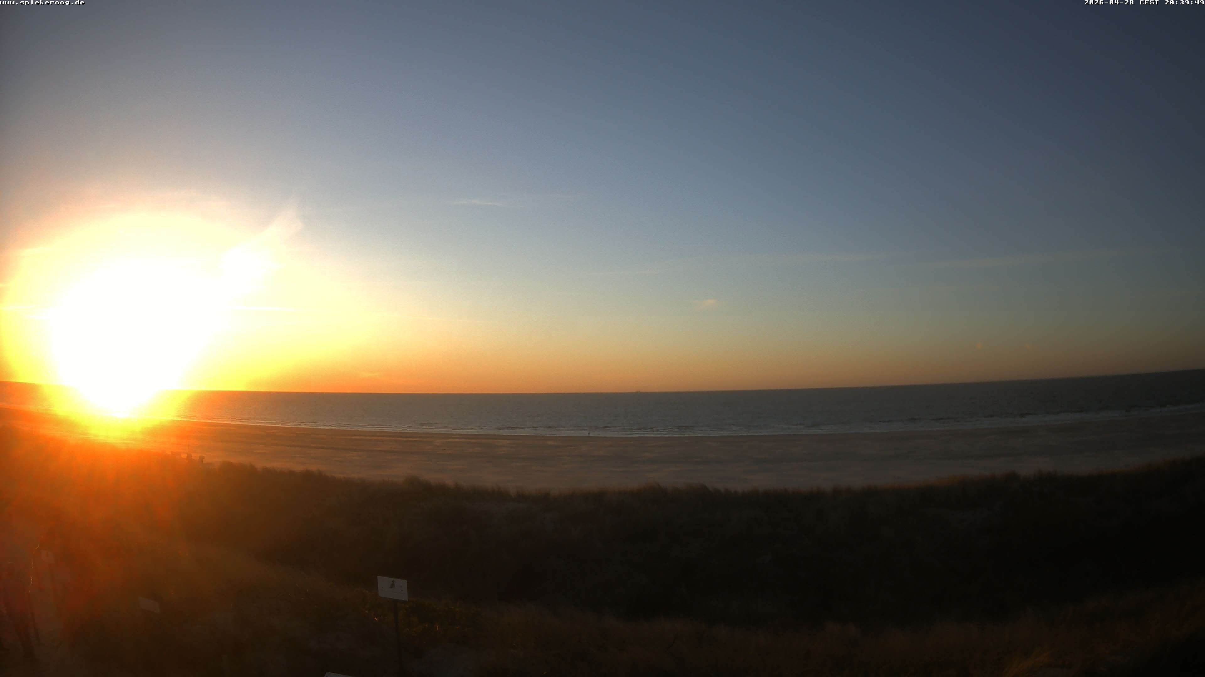 Archiv Foto Webcam Spiekeroog: Badestrand