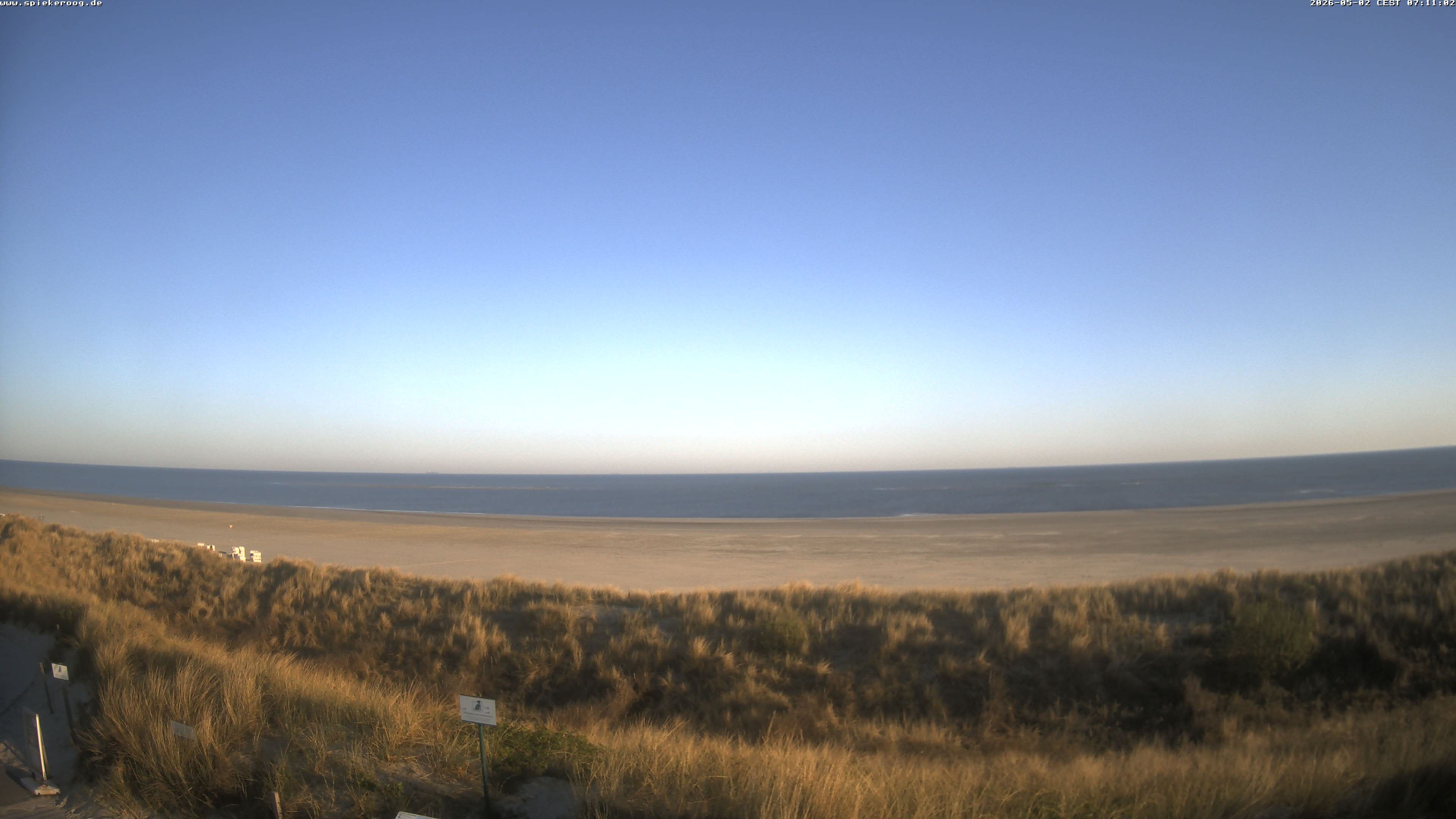 Archiv Foto Webcam Spiekeroog: Badestrand