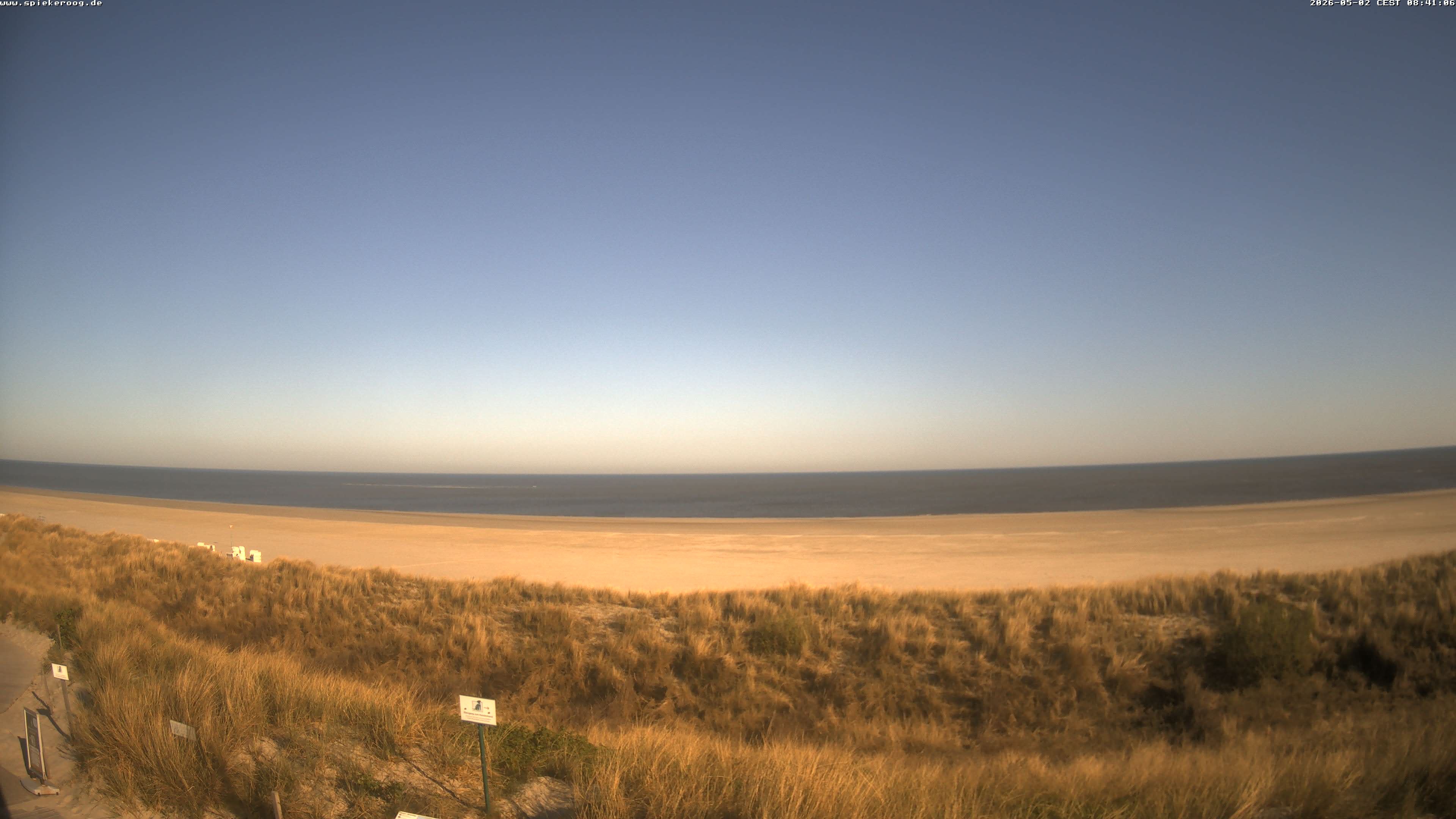 Archiv Foto Webcam Spiekeroog: Badestrand