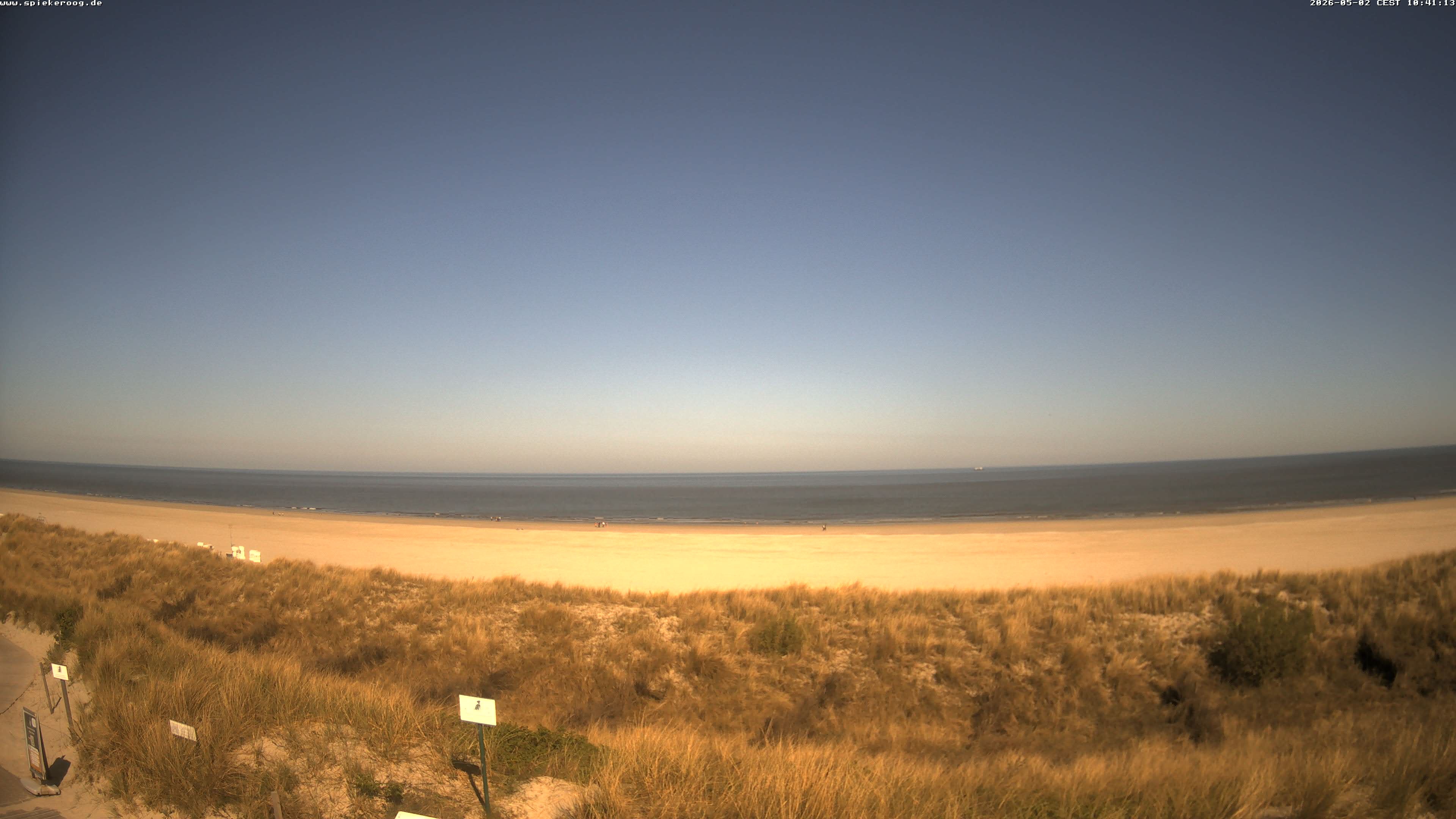 Archived image Webcam Spiekeroog Beach