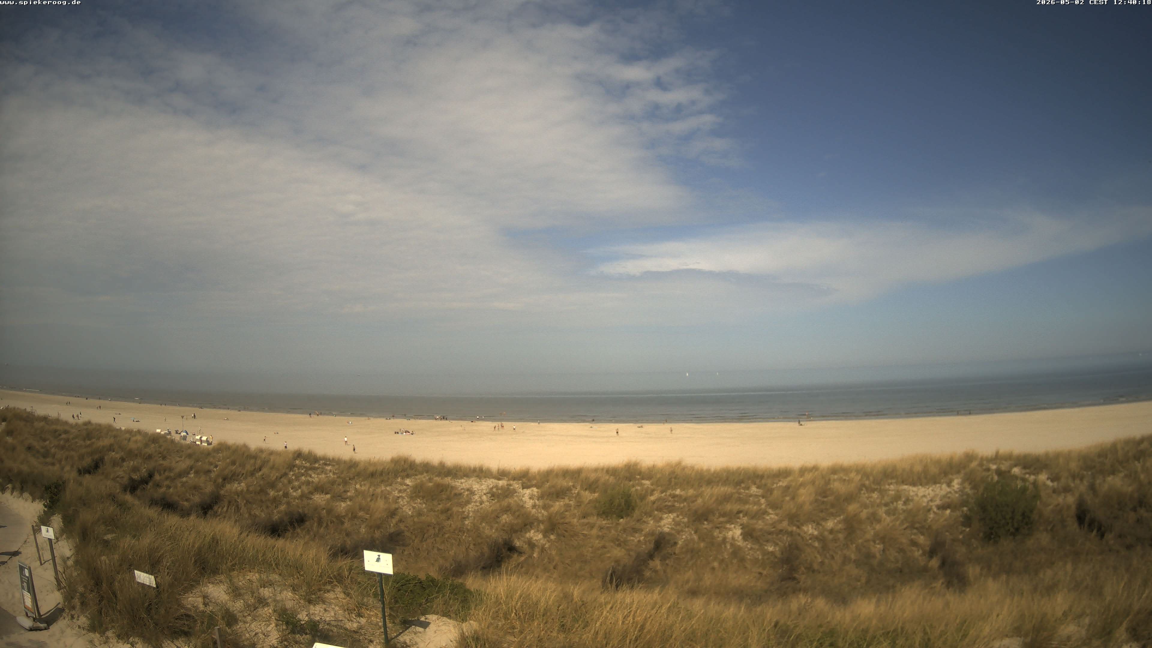Archiv Foto Webcam Spiekeroog: Badestrand