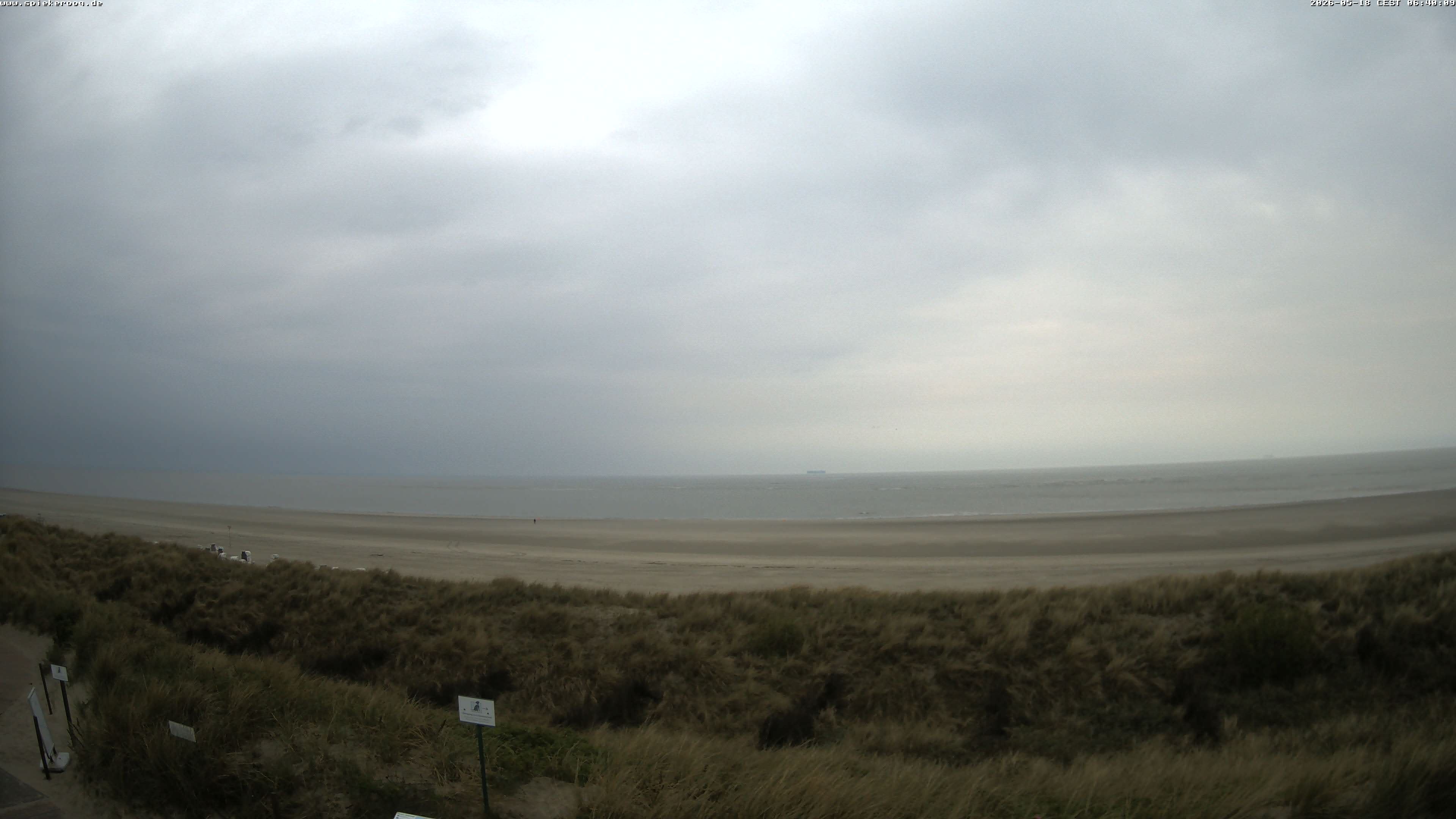 Archiv Foto Webcam Spiekeroog: Badestrand