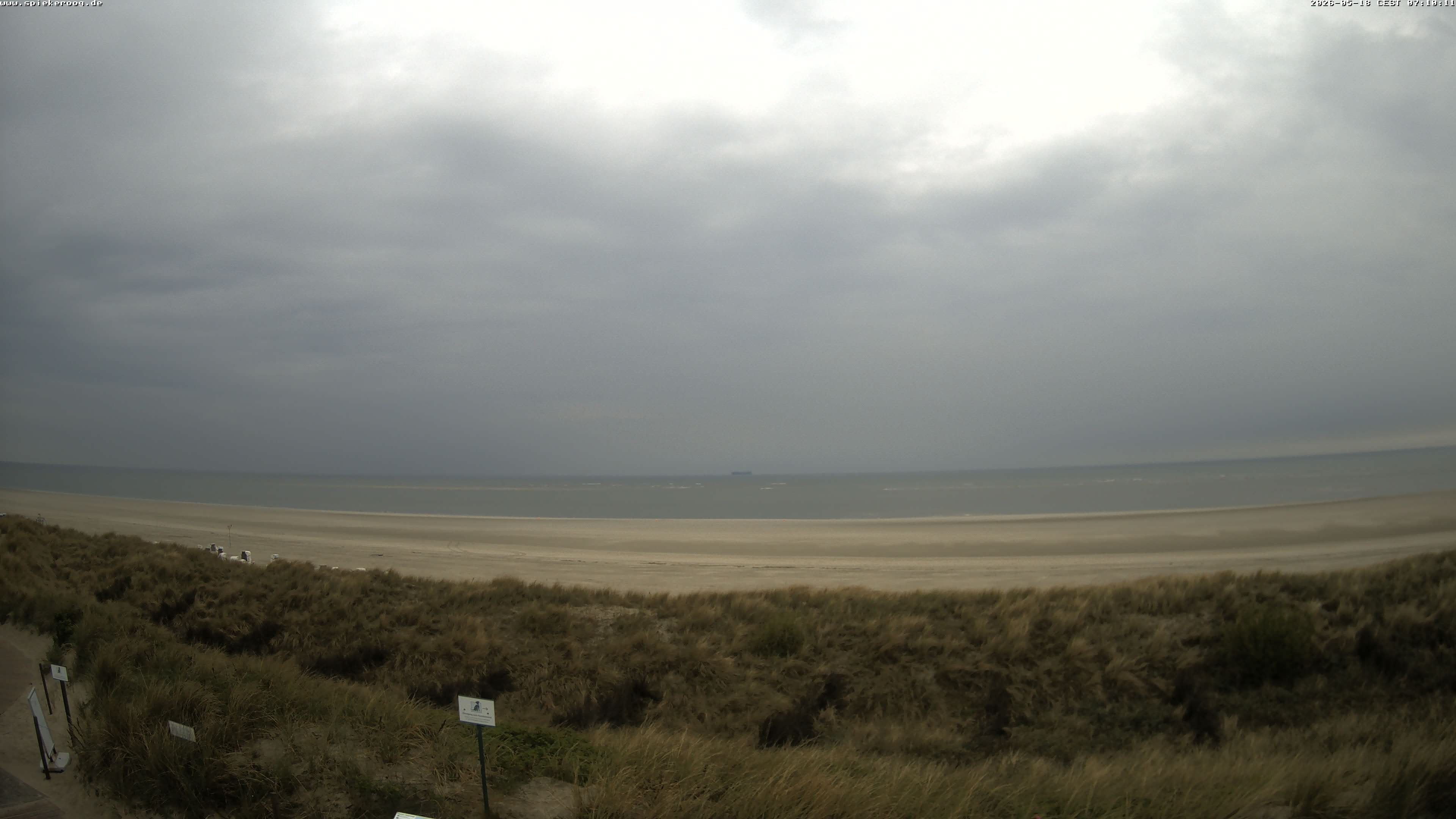 Archiv Foto Webcam Spiekeroog: Badestrand