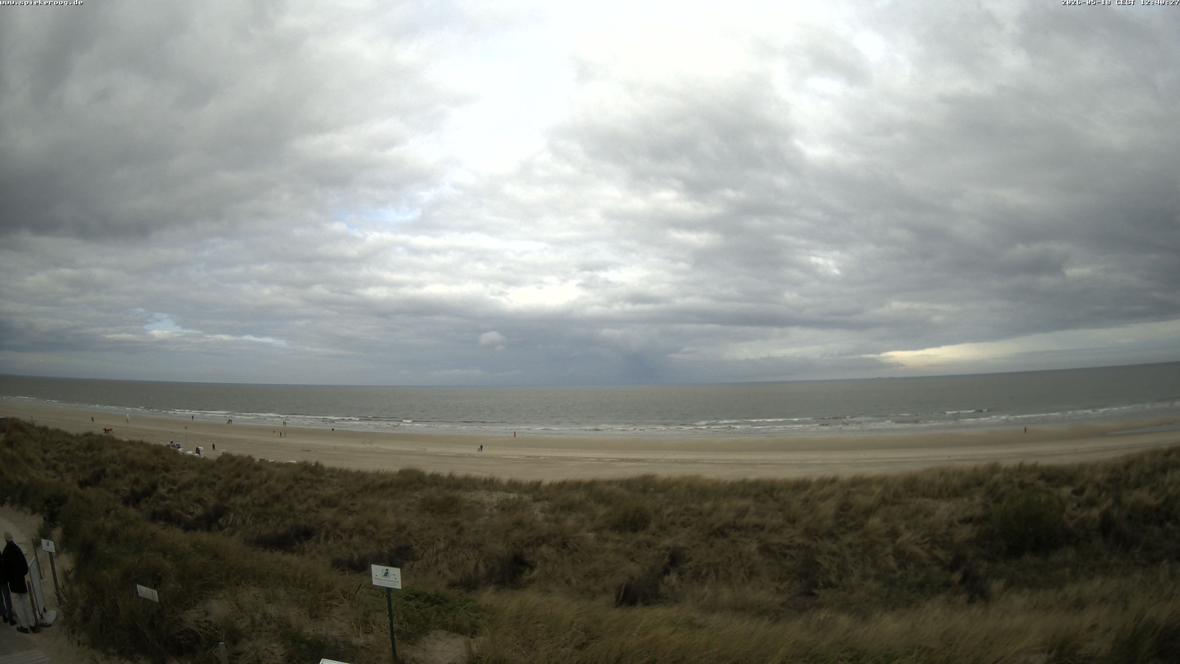 Archiv Foto Webcam Spiekeroog: Badestrand