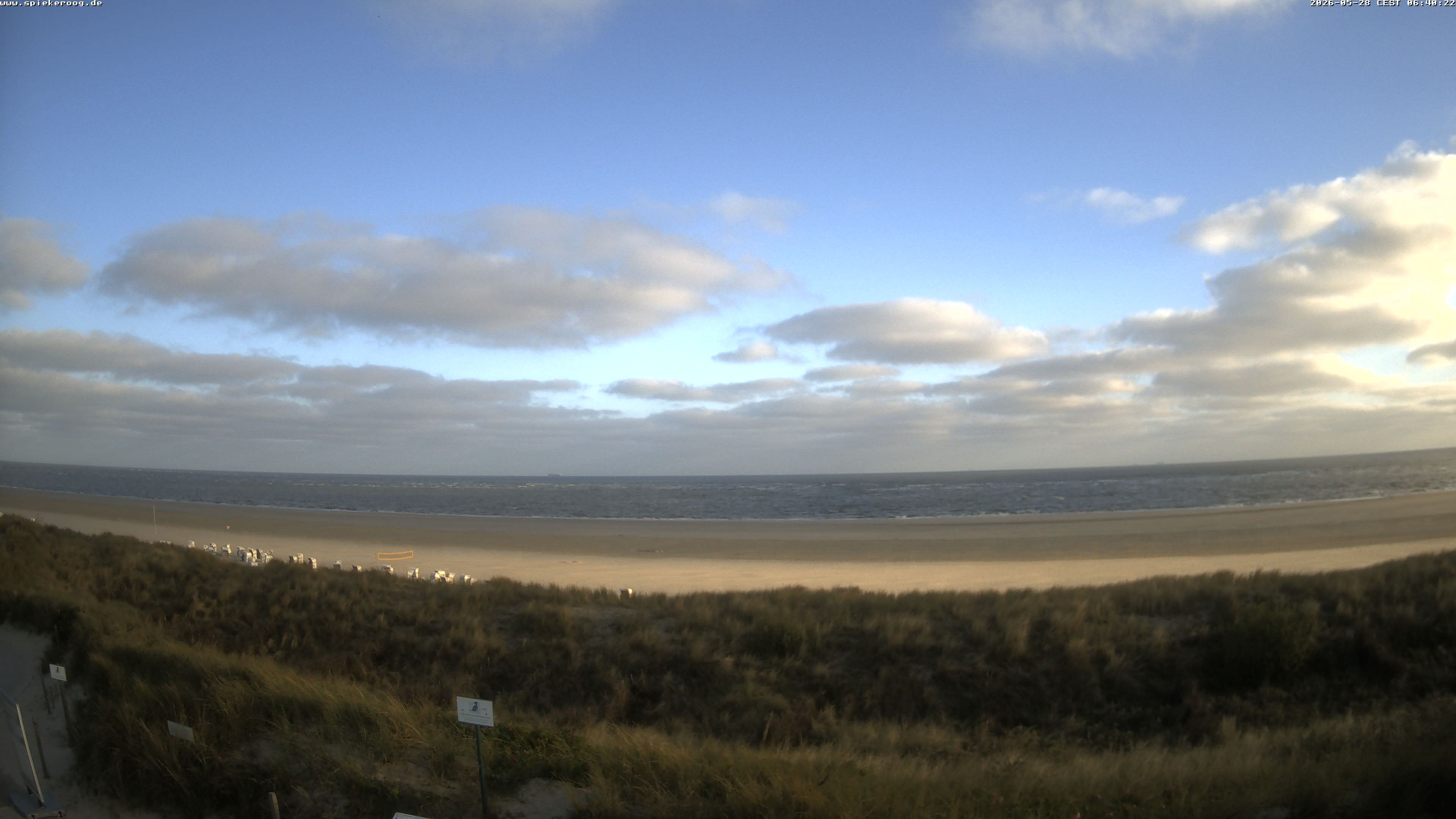 Archiv Foto Webcam Spiekeroog: Badestrand