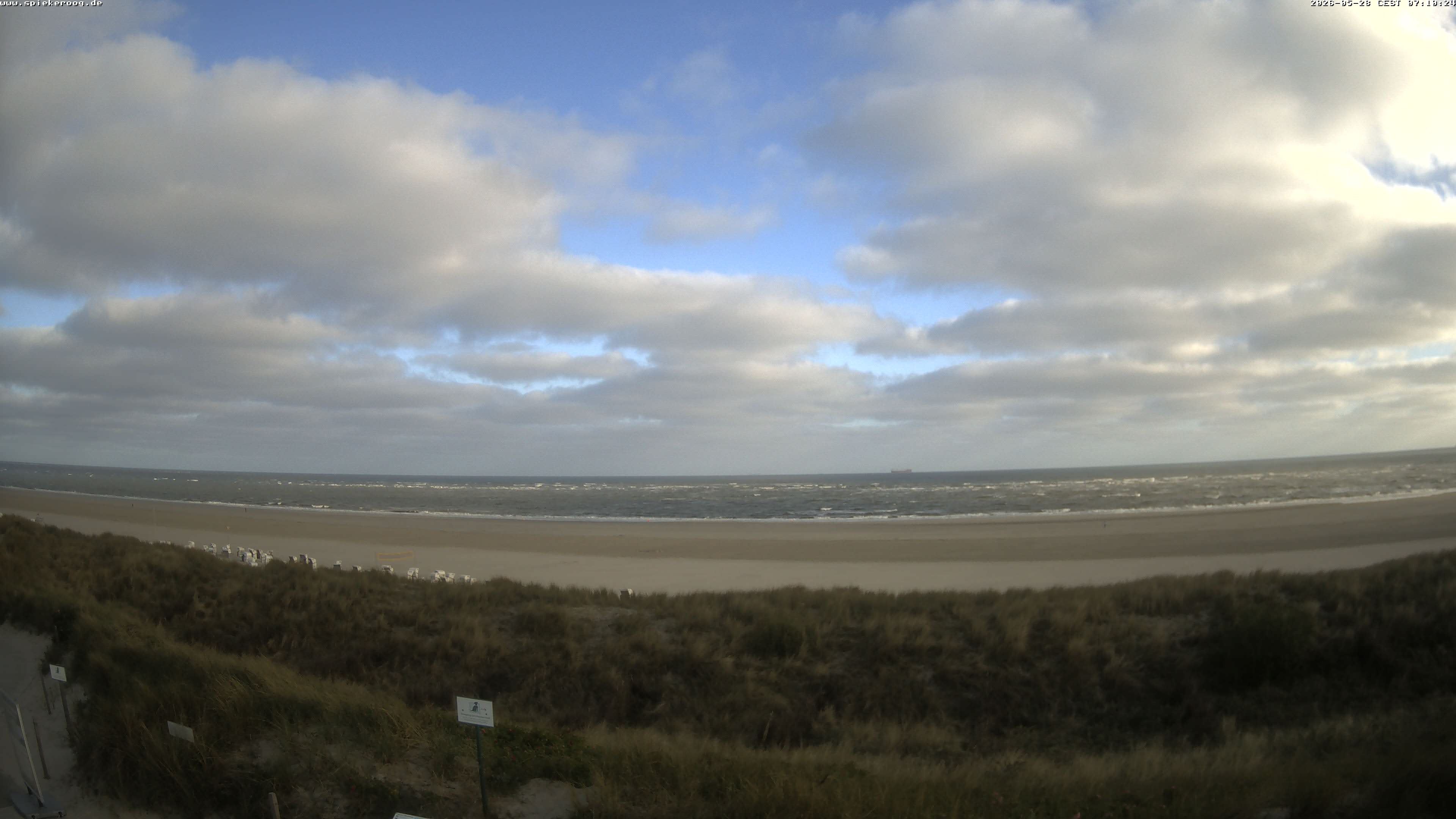 Archiv Foto Webcam Spiekeroog: Badestrand