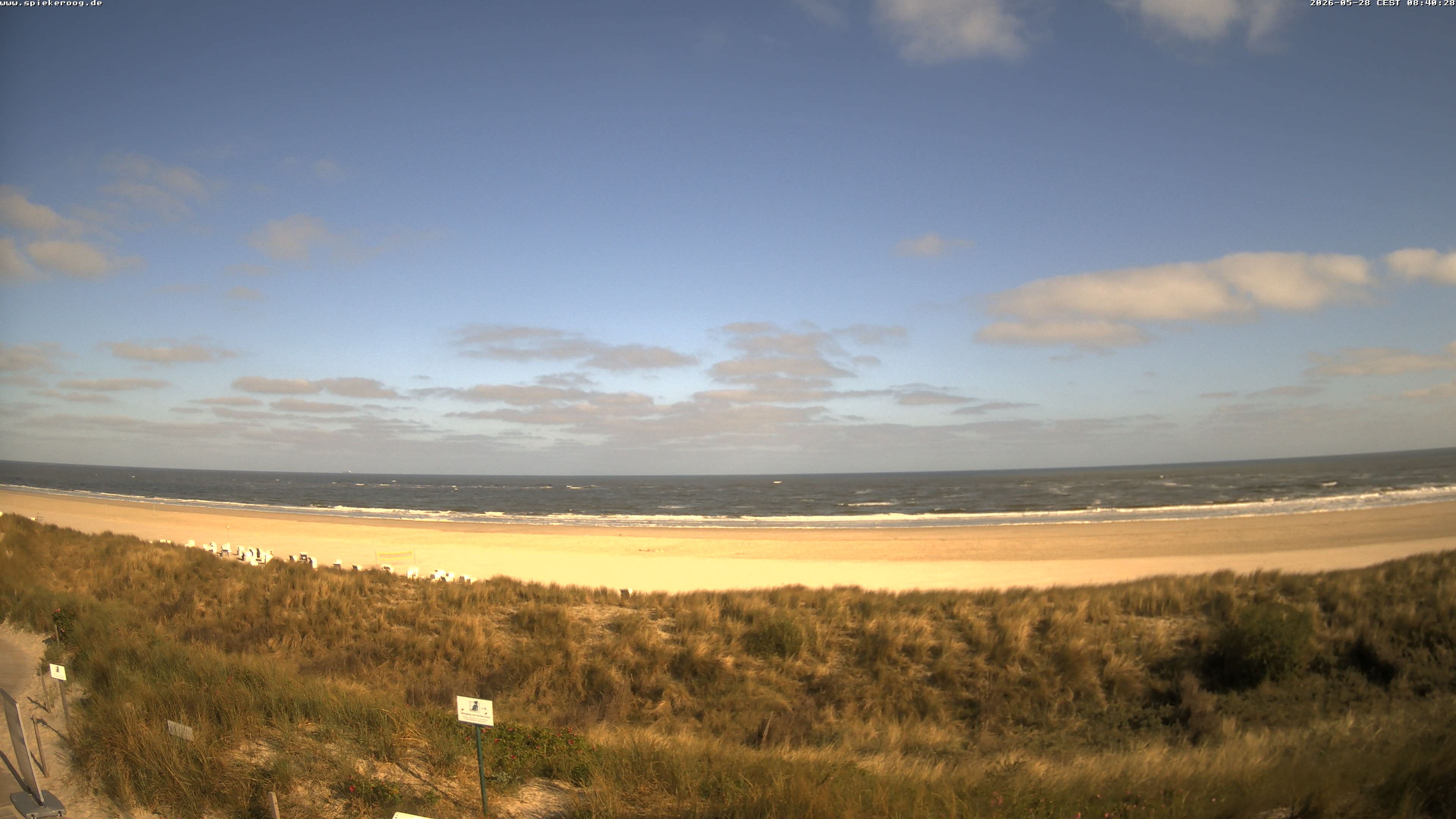 Archiv Foto Webcam Spiekeroog: Badestrand