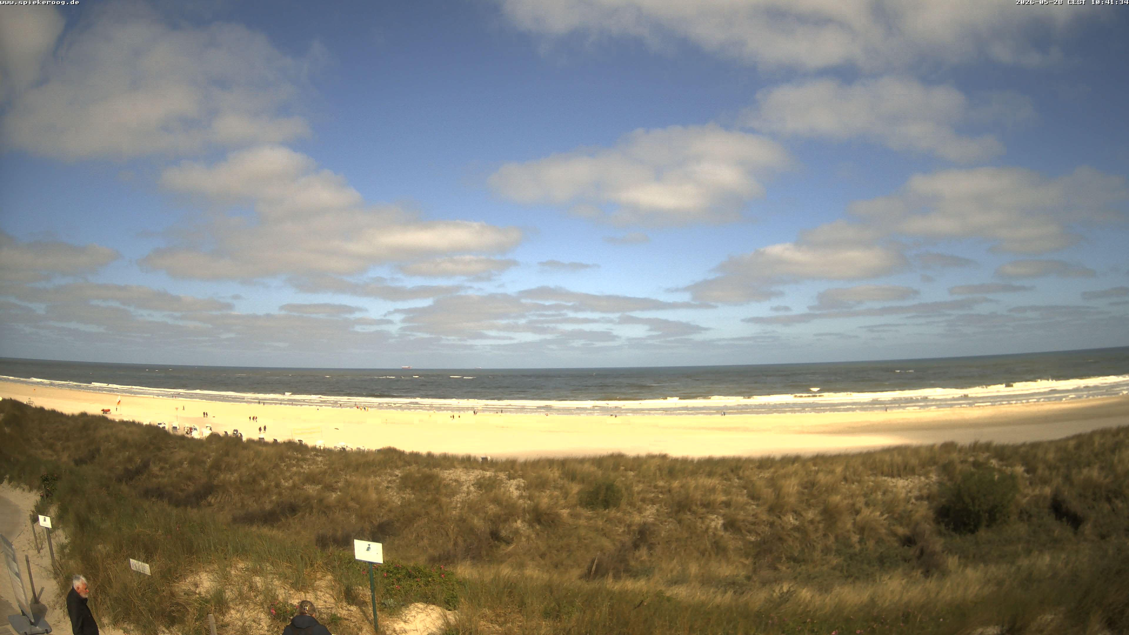 Archiv Foto Webcam Spiekeroog: Badestrand
